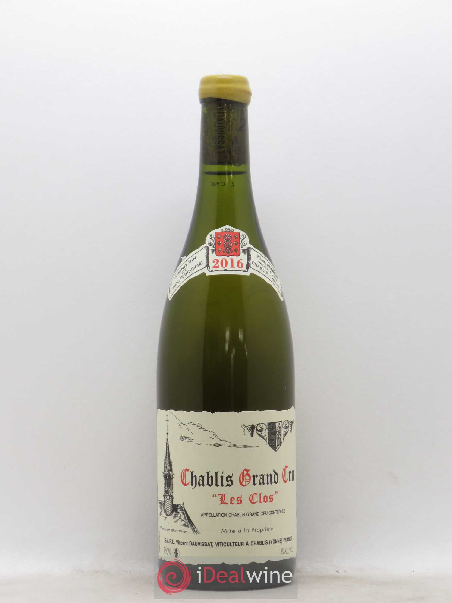 Chablis Grand Cru Les Clos Vincent Dauvissat (Domaine) 2016 - Lot de 1 bouteille - 0