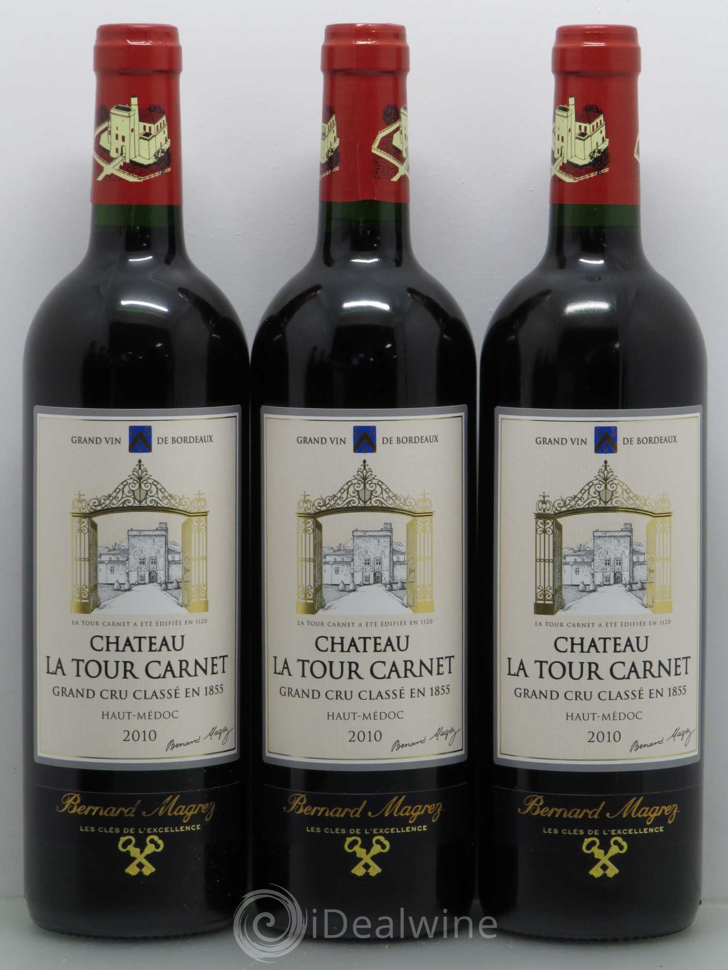 Château la Tour Carnet 4ème Grand Cru Classé 2010 - Lot de 6 bouteilles - 1