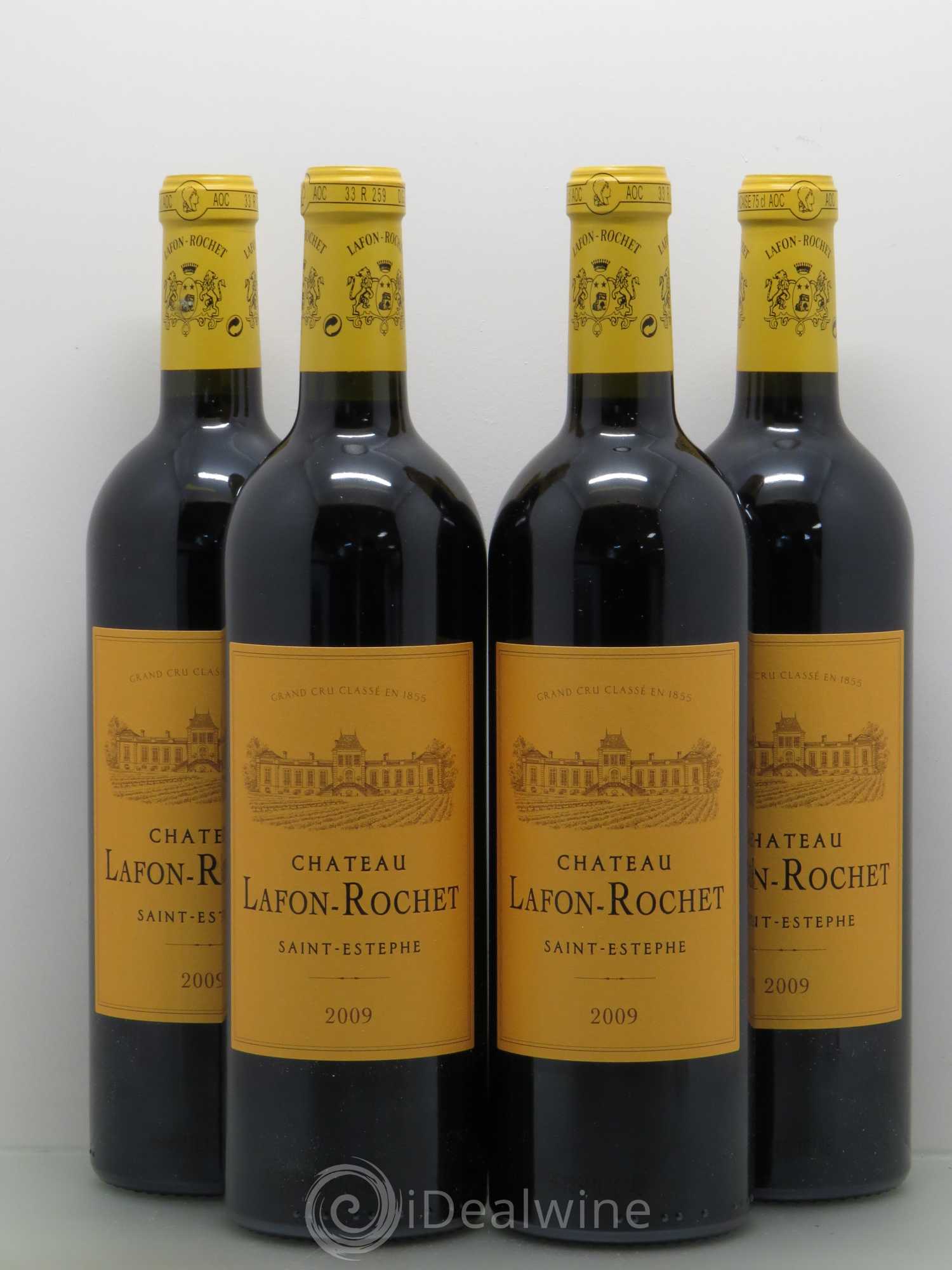 Château Lafon Rochet 4ème Grand Cru Classé 2009 - Lot de 4 bouteilles - 0
