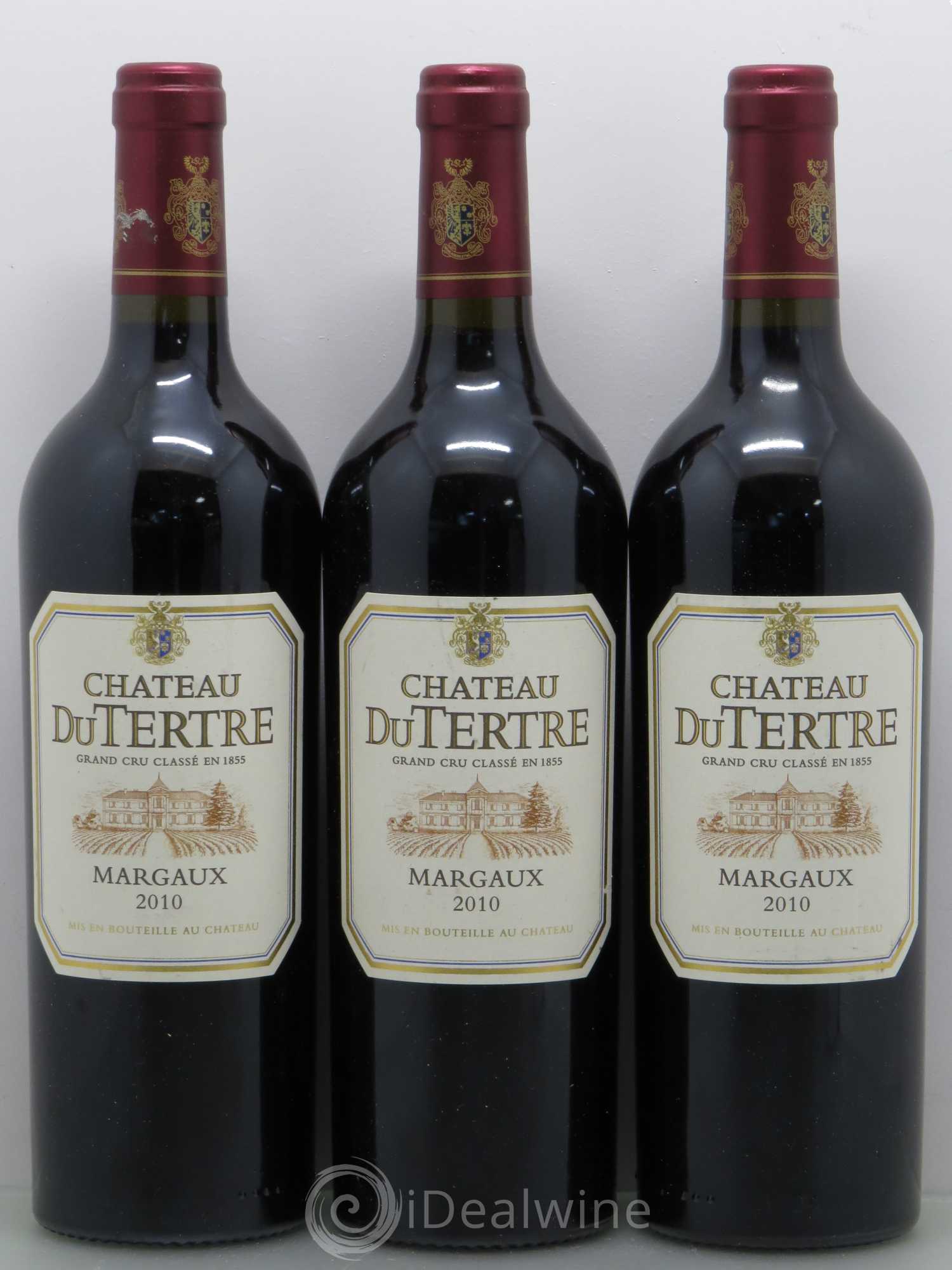 Château du Tertre 5ème Grand Cru Classé 2010 - Lot de 3 bouteilles - 0