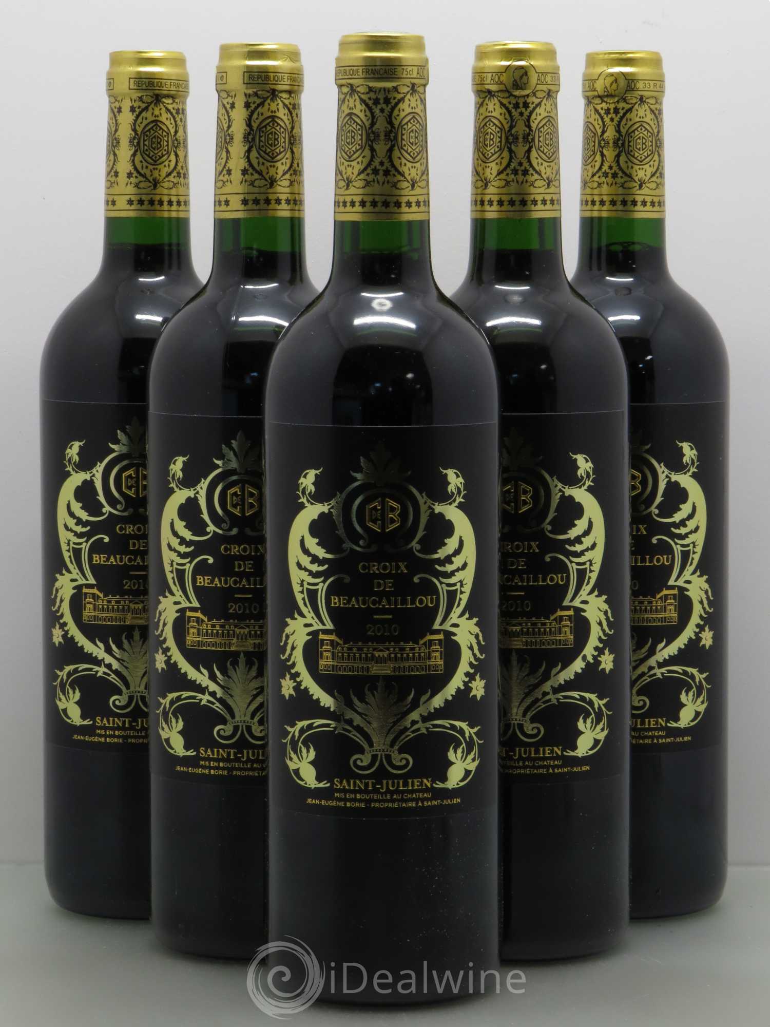 La Croix de Beaucaillou Second Vin 2010 - Lot de 5 bouteilles - 0