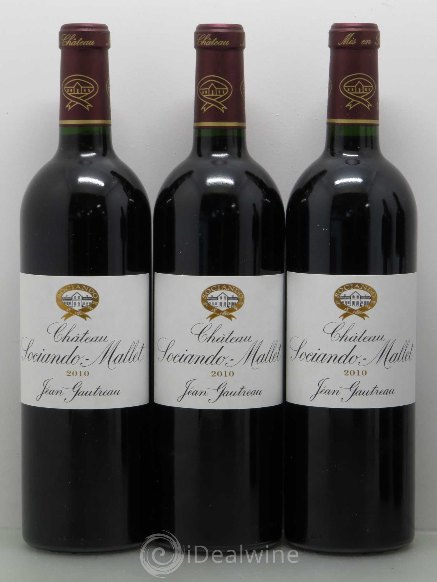 Château Sociando Mallet 2010 - Lot de 5 bouteilles - 1