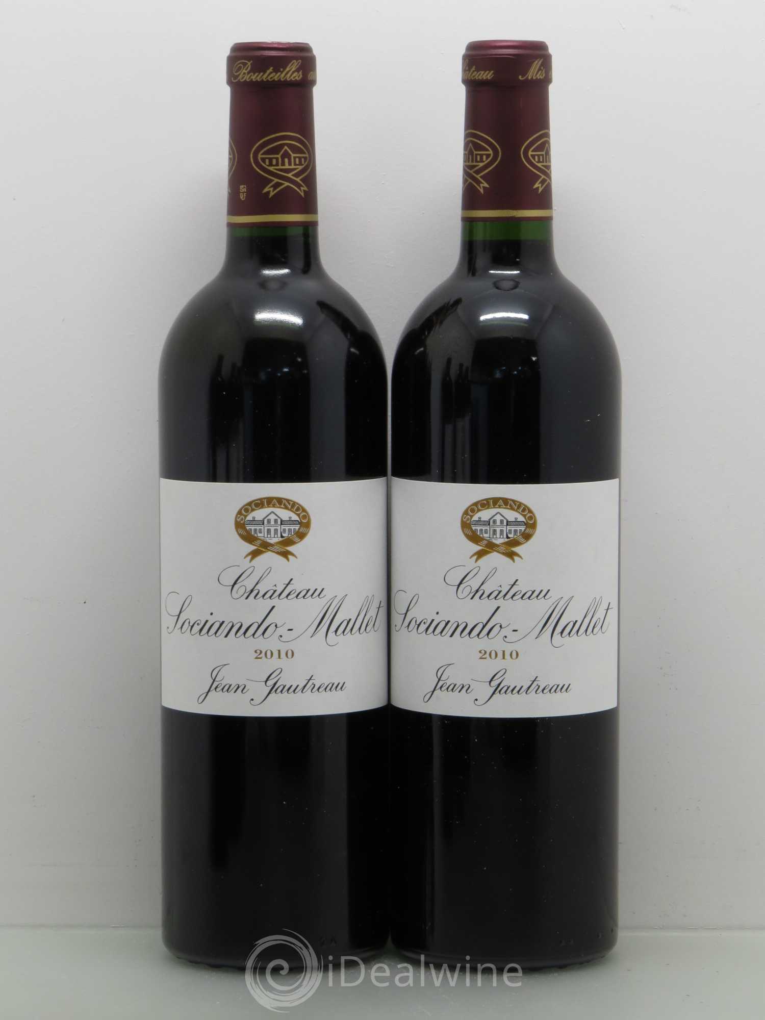 Château Sociando Mallet 2010 - Lot de 5 bouteilles - 2