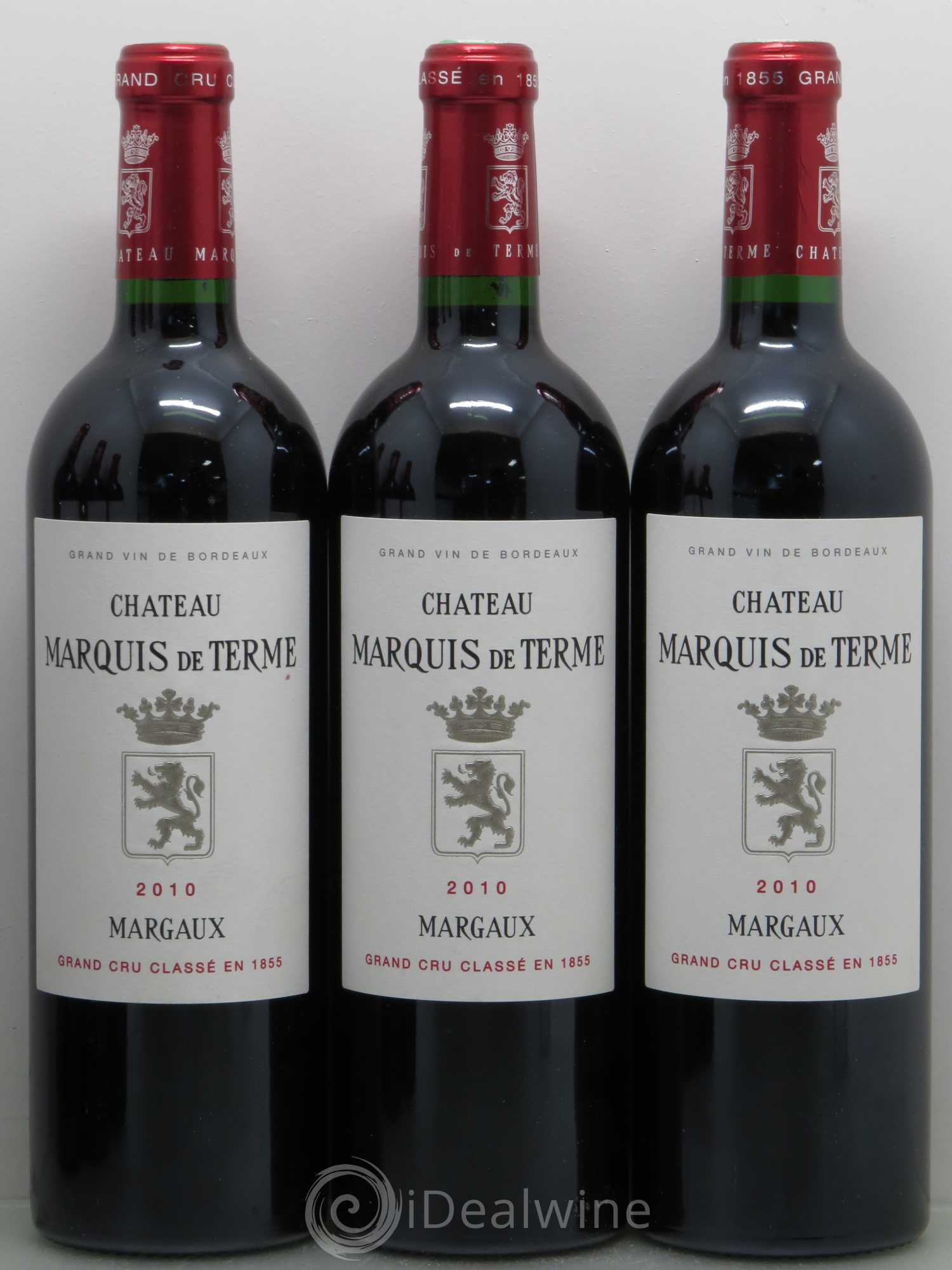 Château Marquis de Terme 4ème Grand Cru Classé 2010 - Lot de 6 bouteilles - 1