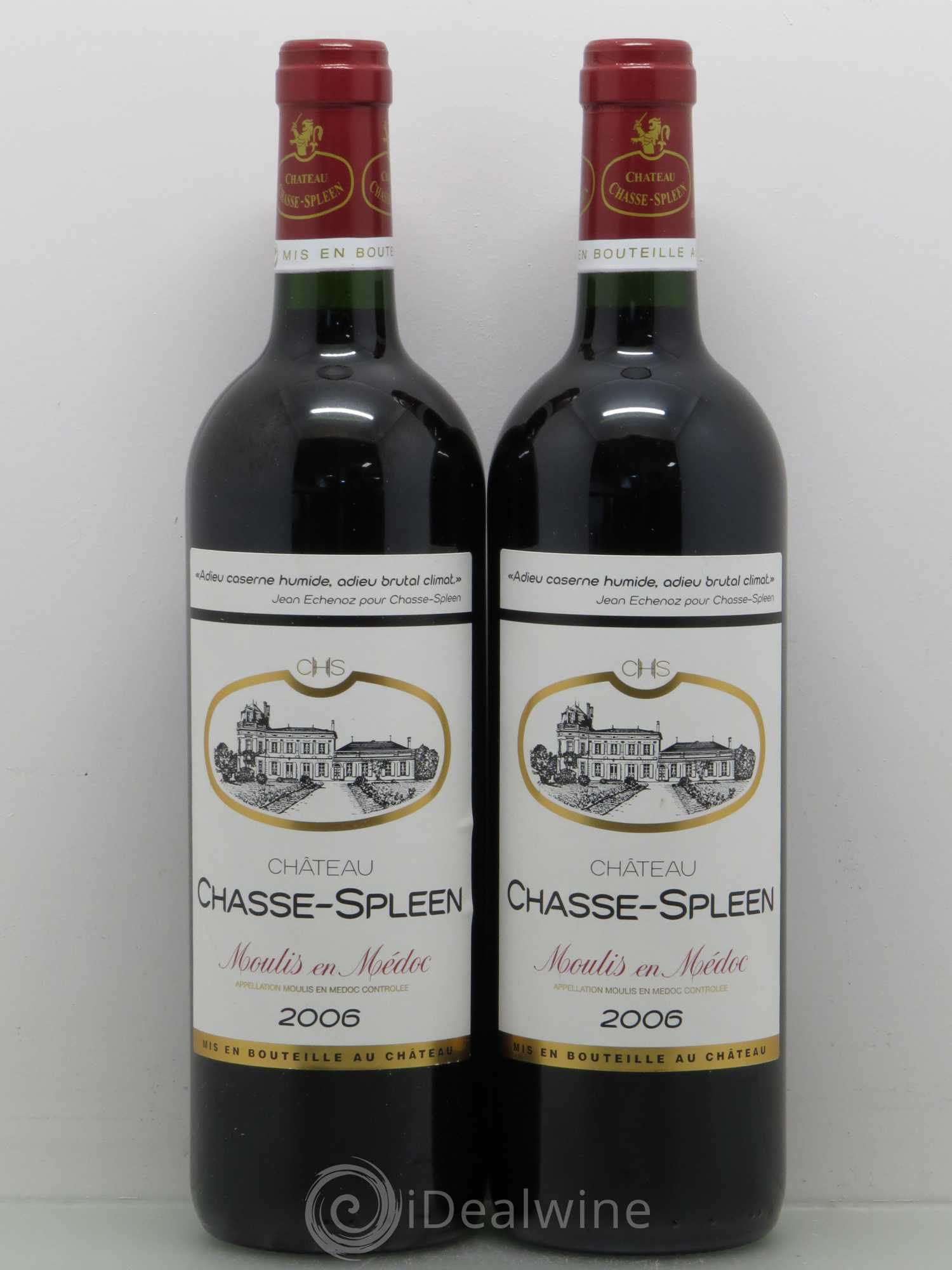 Château Chasse Spleen 2006 - Lot de 2 bouteilles - 0
