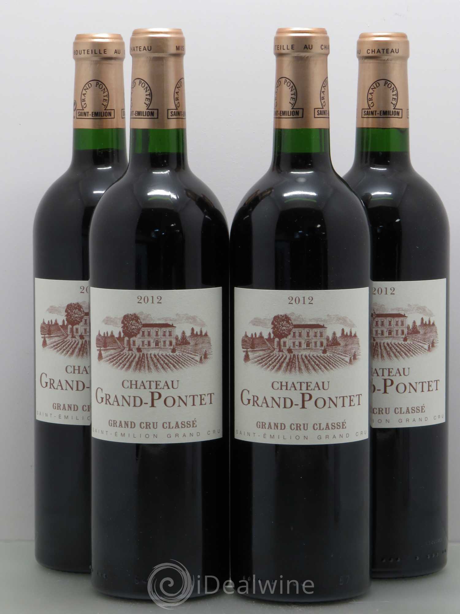 Château Grand Pontet Grand Cru Classé 2012 - Lot de 4 bouteilles - 0