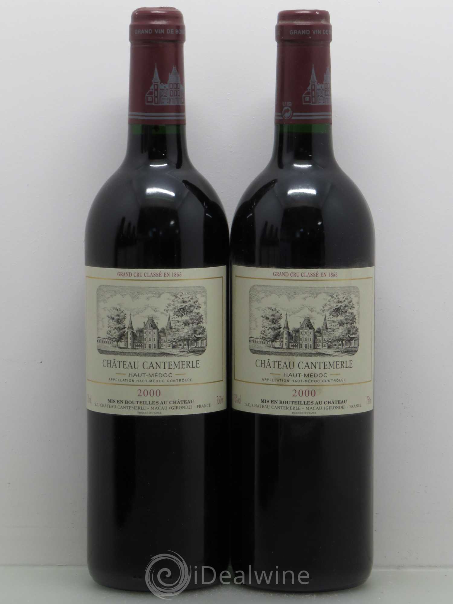 Château Cantemerle 5ème Grand Cru Classé 2000 - Lot de 5 bouteilles - 2