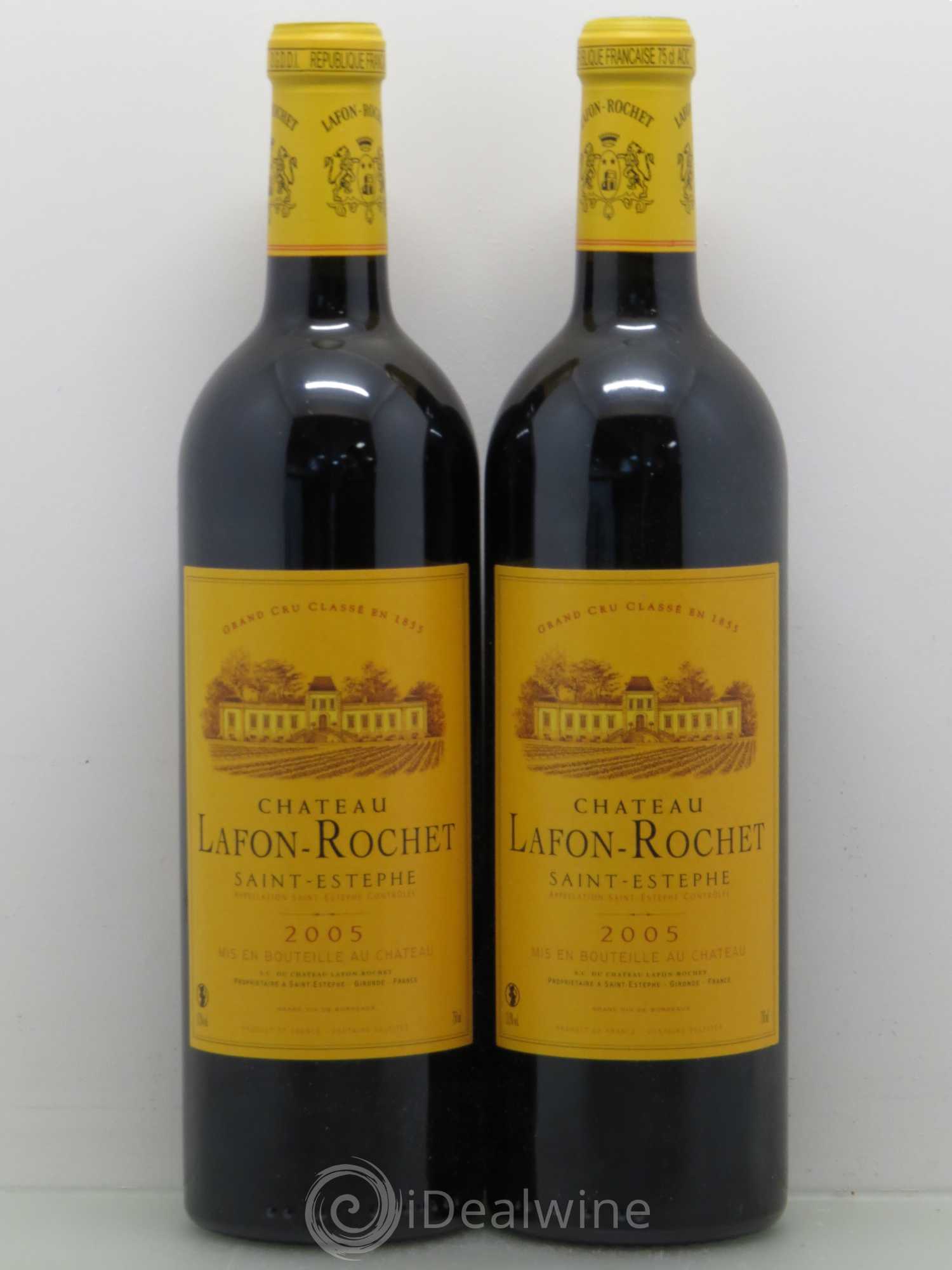 Château Lafon Rochet 4ème Grand Cru Classé 2005 - Lot de 2 bouteilles - 0