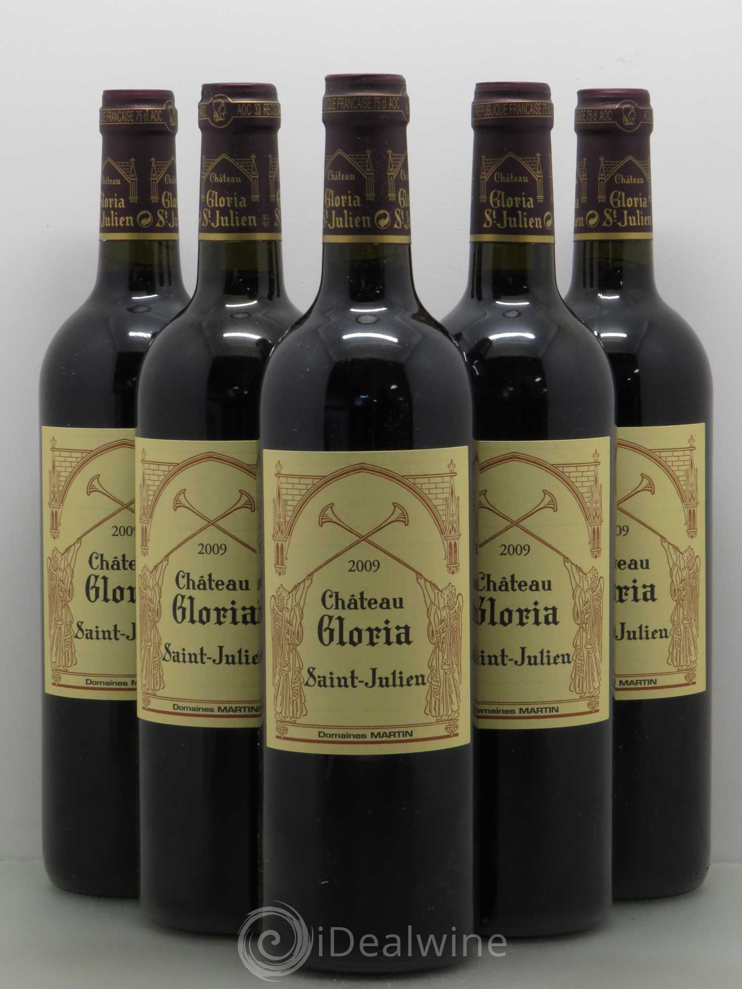 Château Gloria 2009 - Lot de 5 bouteilles - 0