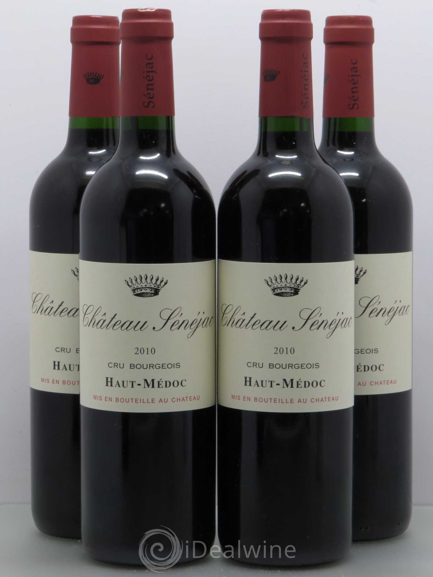 Château Sénejac Cru Bourgeois 2010 - Lot de 4 bouteilles - 0