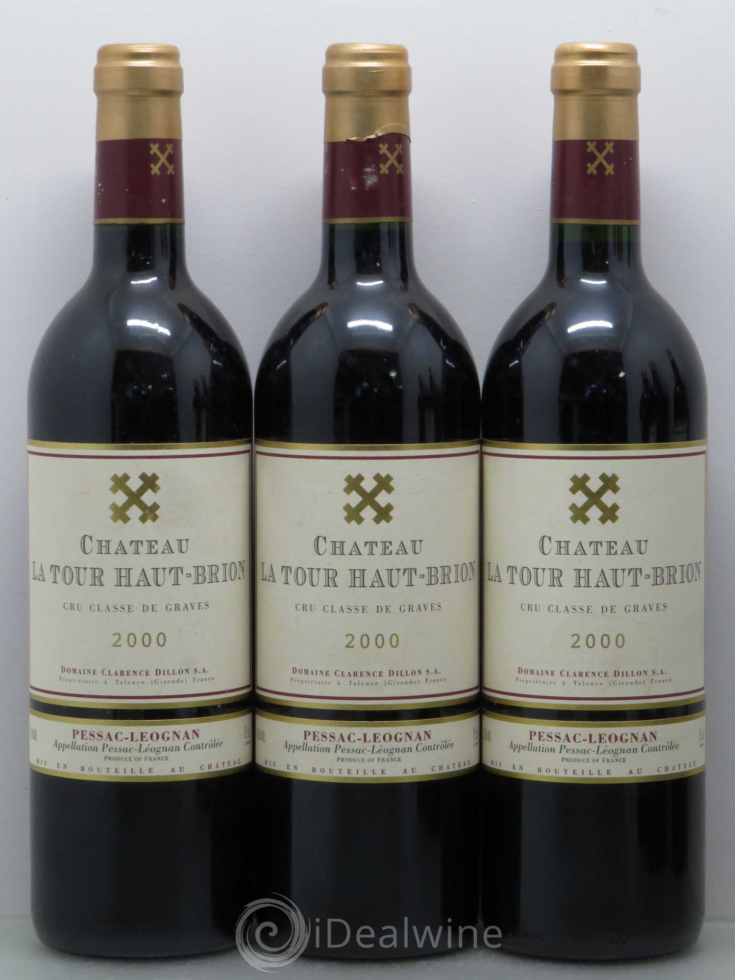 Château la Tour Haut-Brion Cru Classé de Graves 2000 - Lot de 6 bouteilles - 1