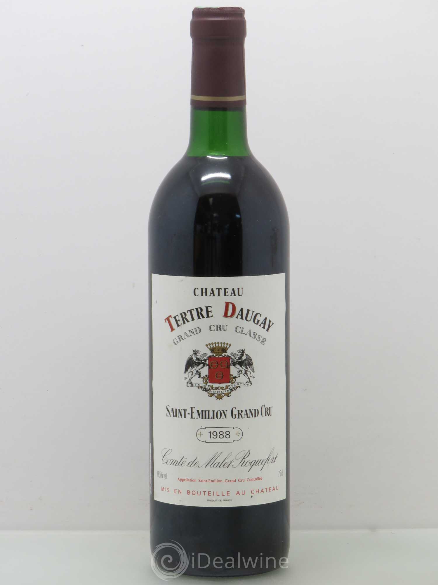 Château Tertre Daugay Grand Cru Classé 1988 - Lot de 1 bouteille - 0