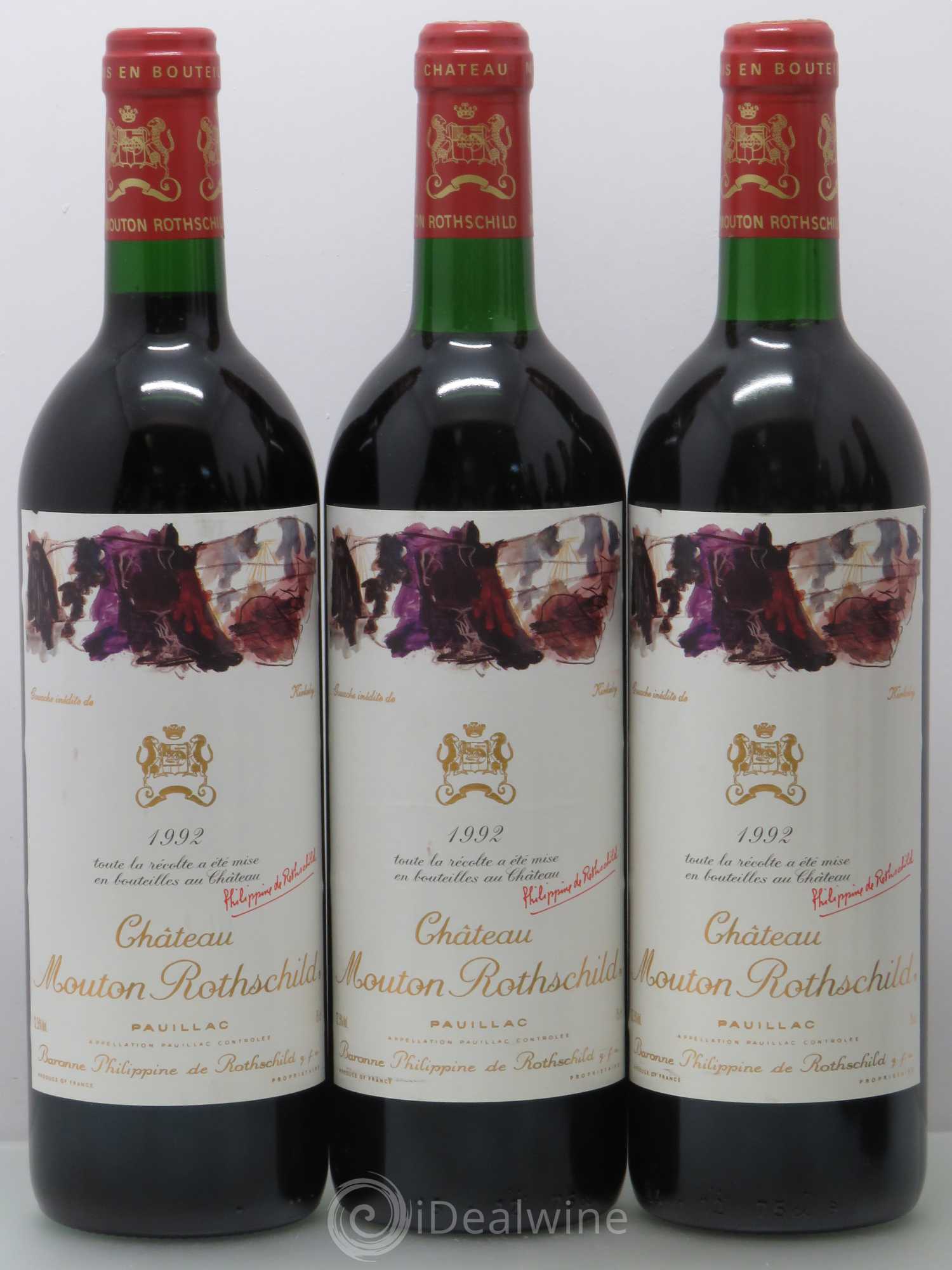Château Mouton Rothschild 1er Grand Cru Classé 1992 - Lot de 12 bouteilles - 2
