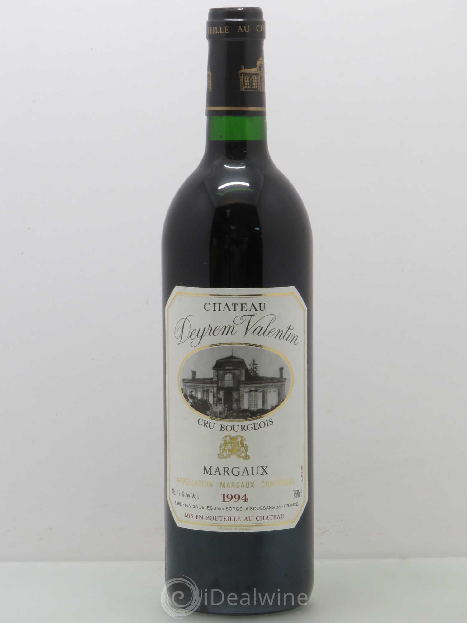 Château Deyrem Valentin Cru Bourgeois 1994 - Lot de 1 bouteille - 0
