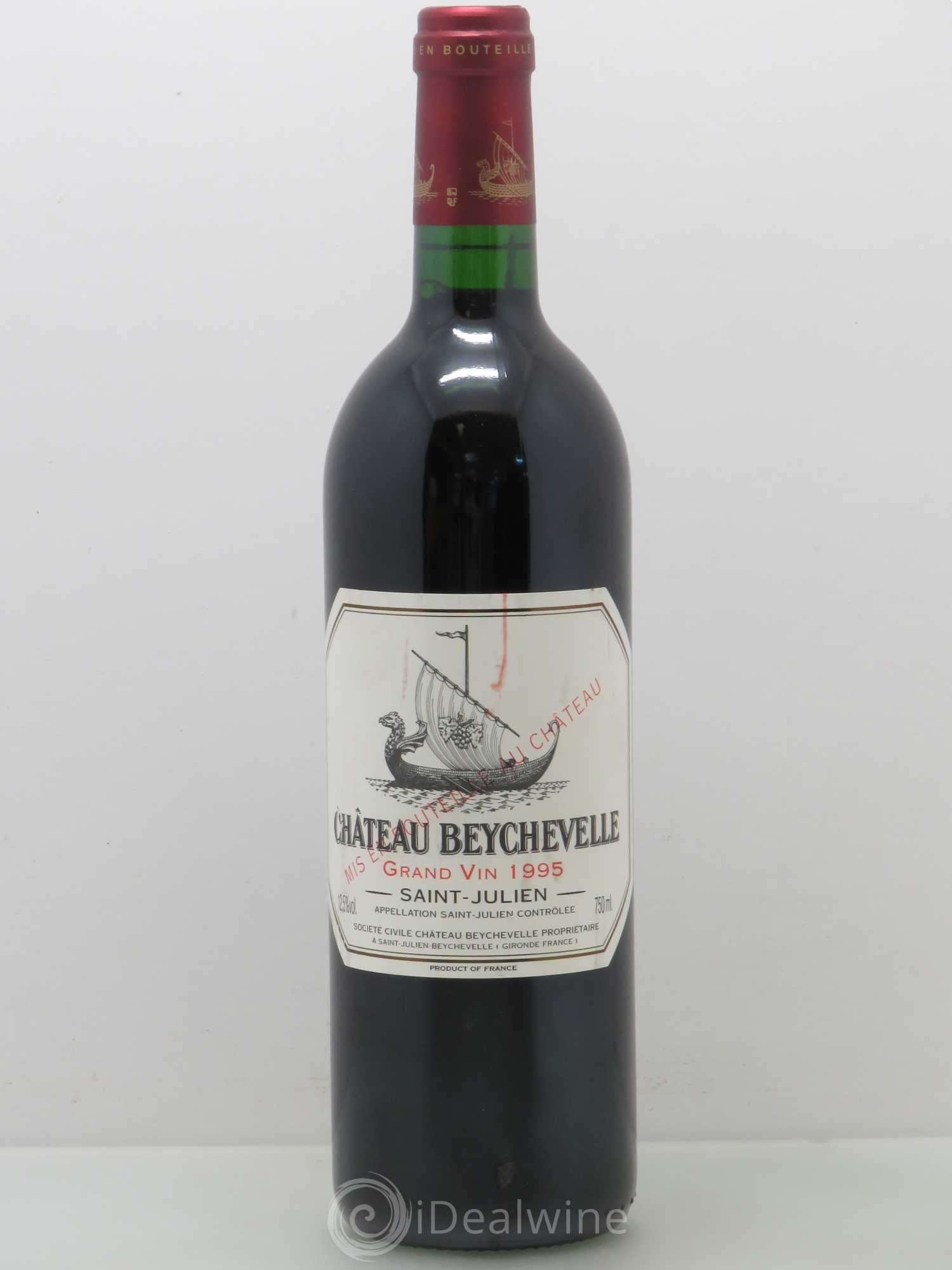 Château Beychevelle 4ème Grand Cru Classé 1995 - Lot de 1 bouteille - 0