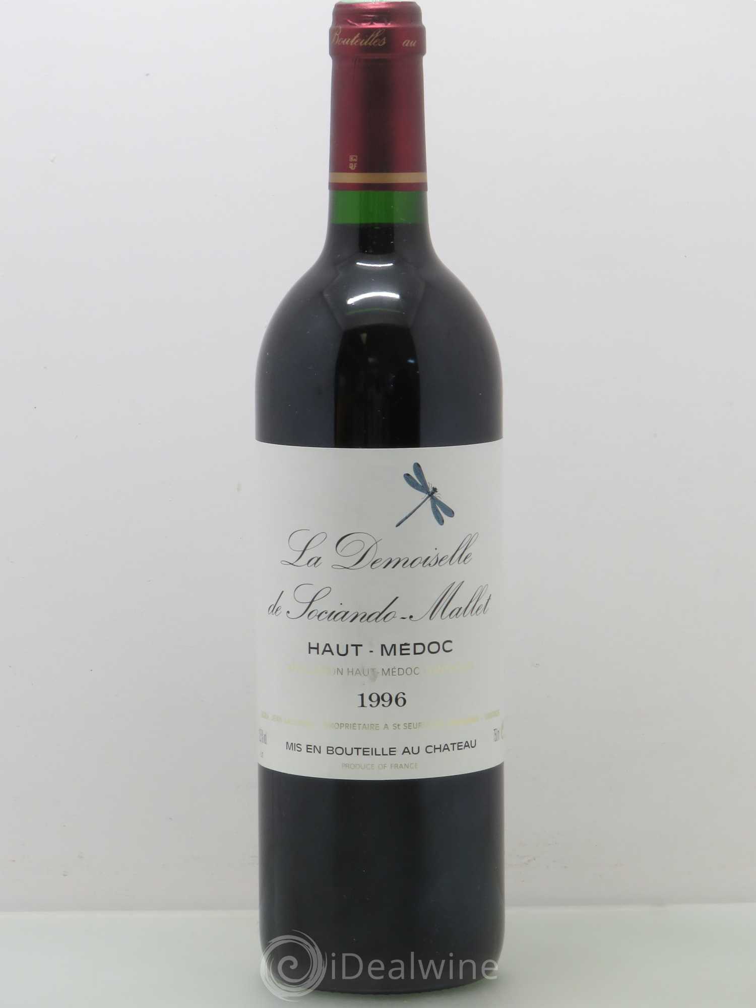 Demoiselle de Sociando Mallet Second Vin 1996 - Lot de 1 bouteille - 0