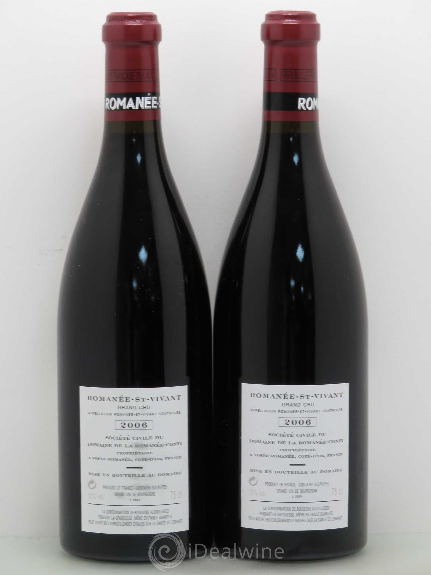 Assortiment 2006 Domaine de la Romanée-Conti (1 Romanée-Conti, 2 La Tâche, 2 Romanée Saint-Vivant, 1 Grands-Echézeaux, 3 Echézeaux) 2006 - Posten von 9 Flaschen - 4