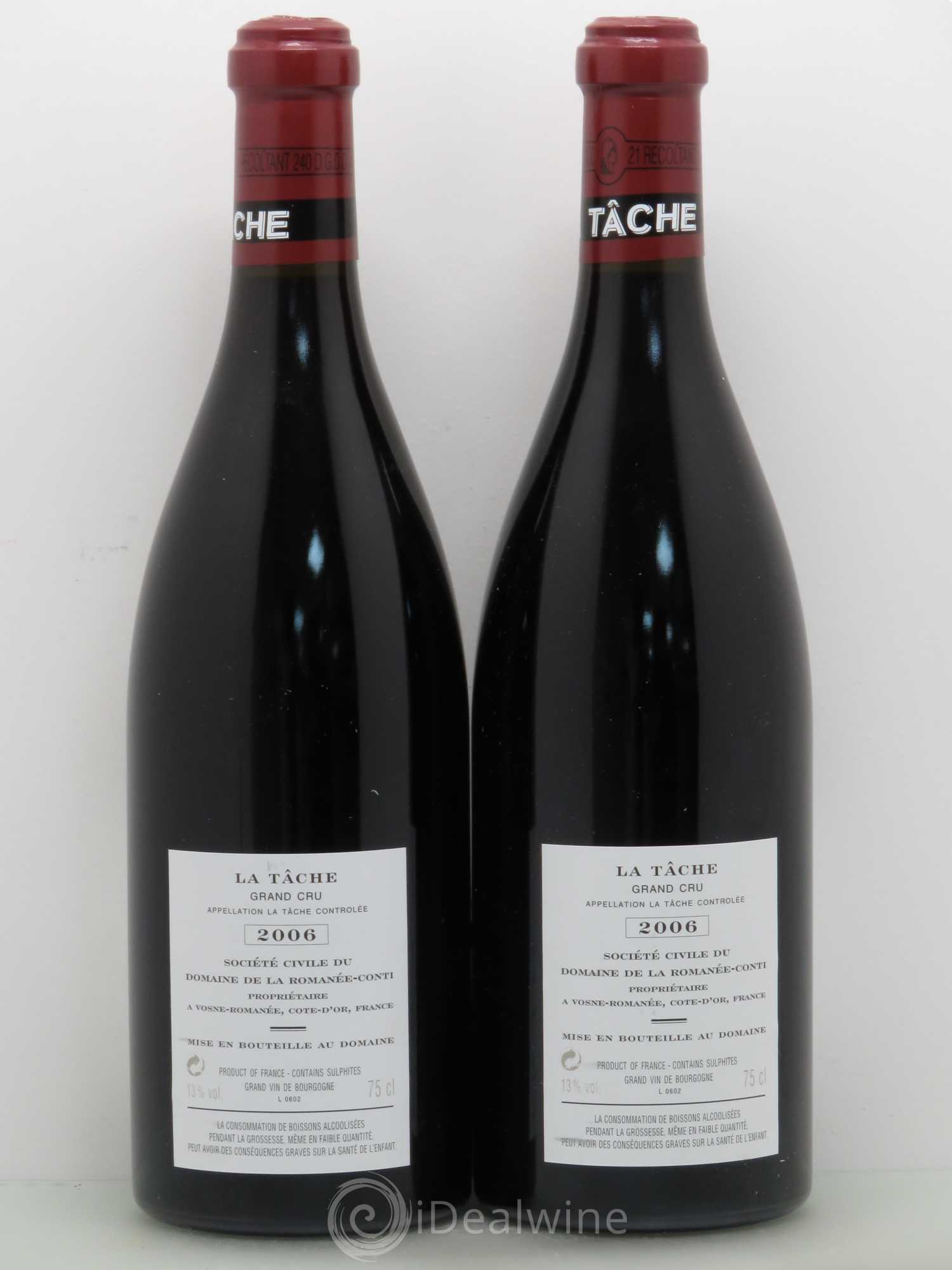 Assortiment 2006 Domaine de la Romanée-Conti (1 Romanée-Conti, 2 La Tâche, 2 Romanée Saint-Vivant, 1 Grands-Echézeaux, 3 Echézeaux) 2006 - Posten von 9 Flaschen - 6