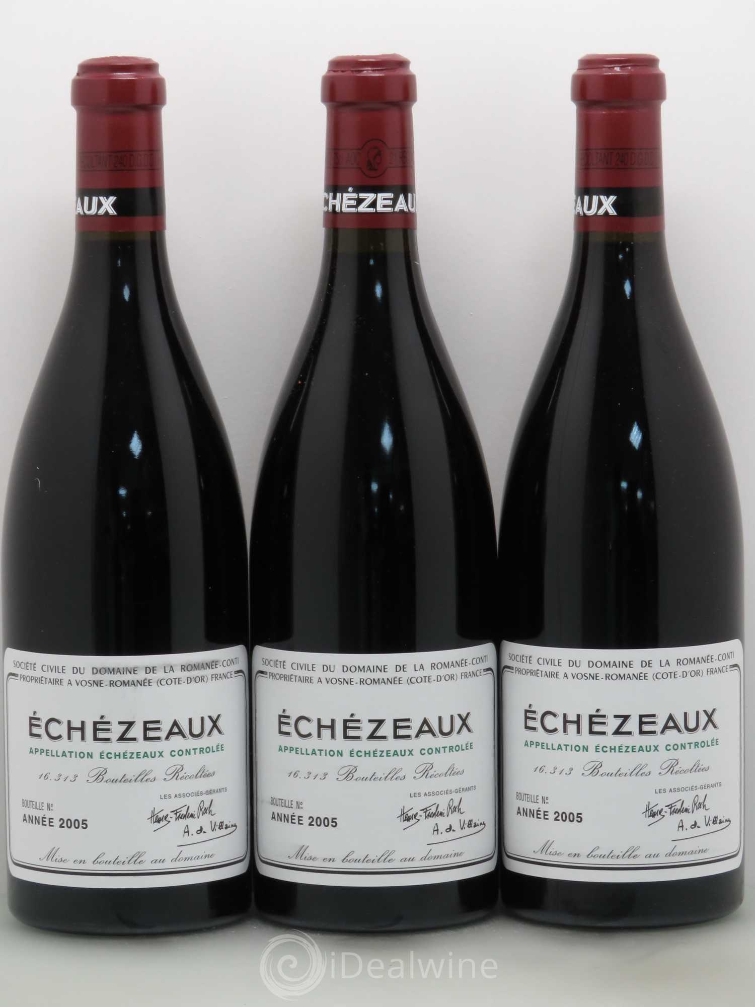 Bourgogne Assortiment 2005 du Domaine de la Romanée-Conti (1 Romanée-Conti, 1 Richebourg, 3 Grands-Echézeaux, 3 Echézeaux) 2005 - Posten von 8 Flaschen - 1