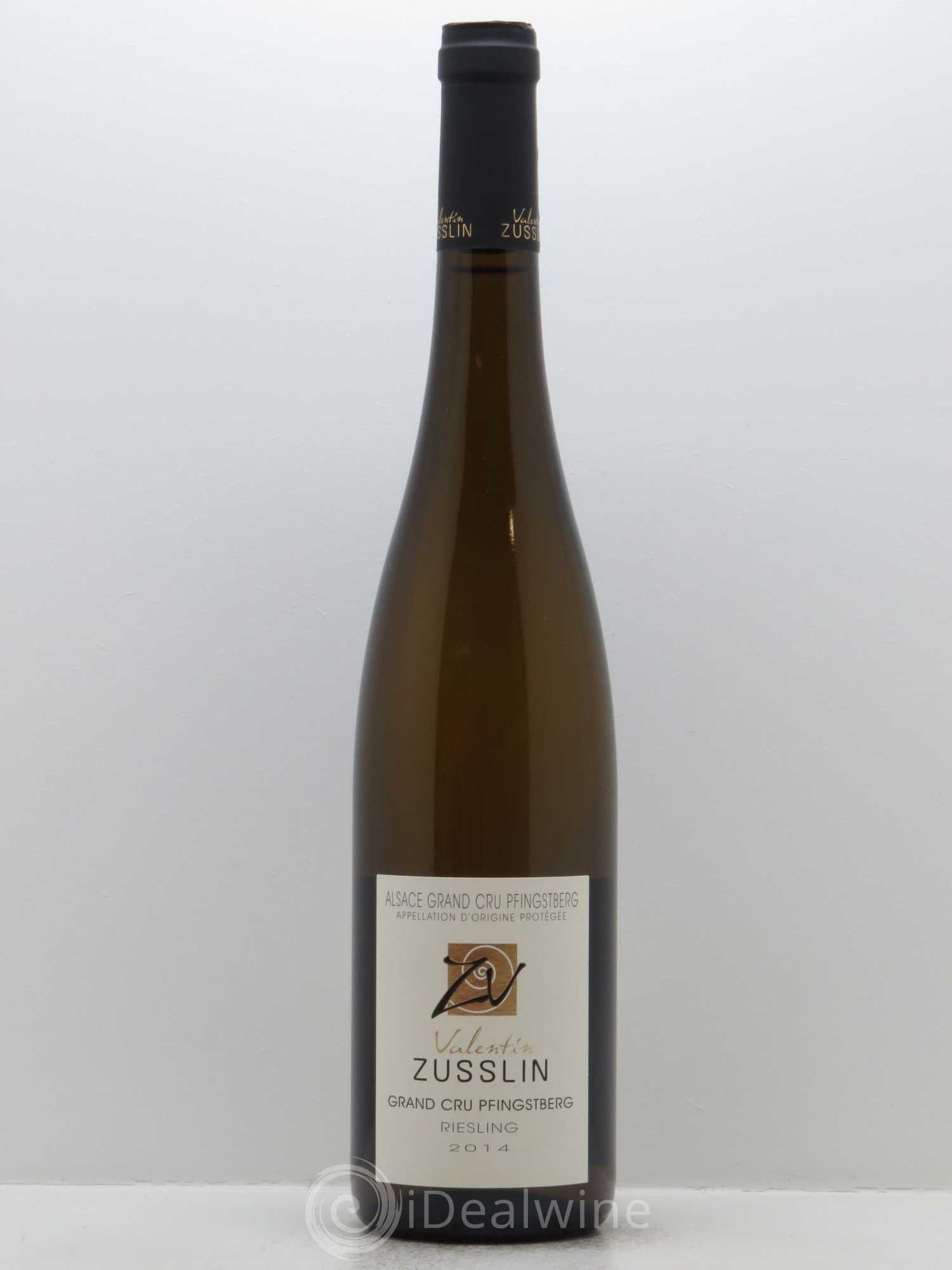 Alsace Riesling Grand Cru Pfingstberg Valentin Zusslin (Domaine) 2014 - Lot de 1 bouteille - 0