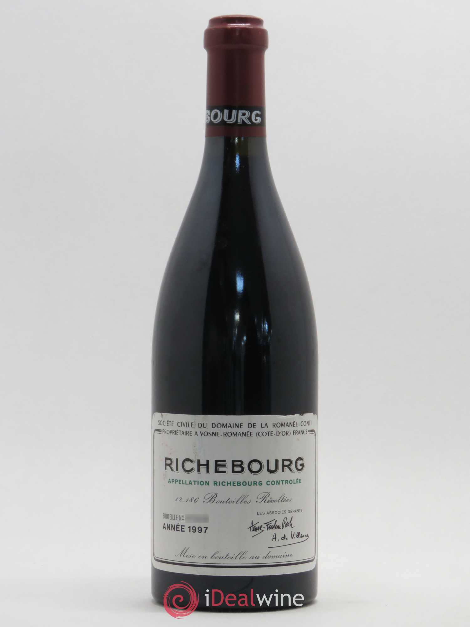 Richebourg Grand Cru Domaine de la Romanée-Conti 1997 - Lot de 1 bouteille - 0