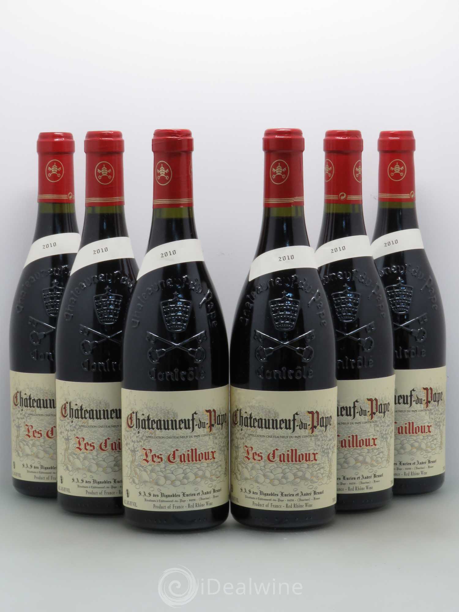 Châteauneuf-du-Pape Les Cailloux André Brunel 2010 - Lot de 6 bouteilles - 0