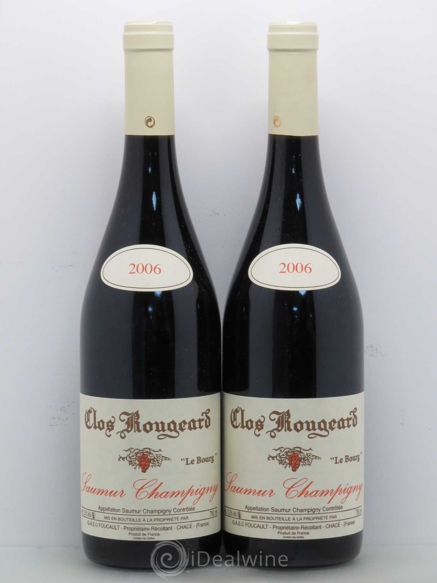 Saumur-Champigny Le Bourg Clos Rougeard 2006 - Lot de 2 bouteilles - 0