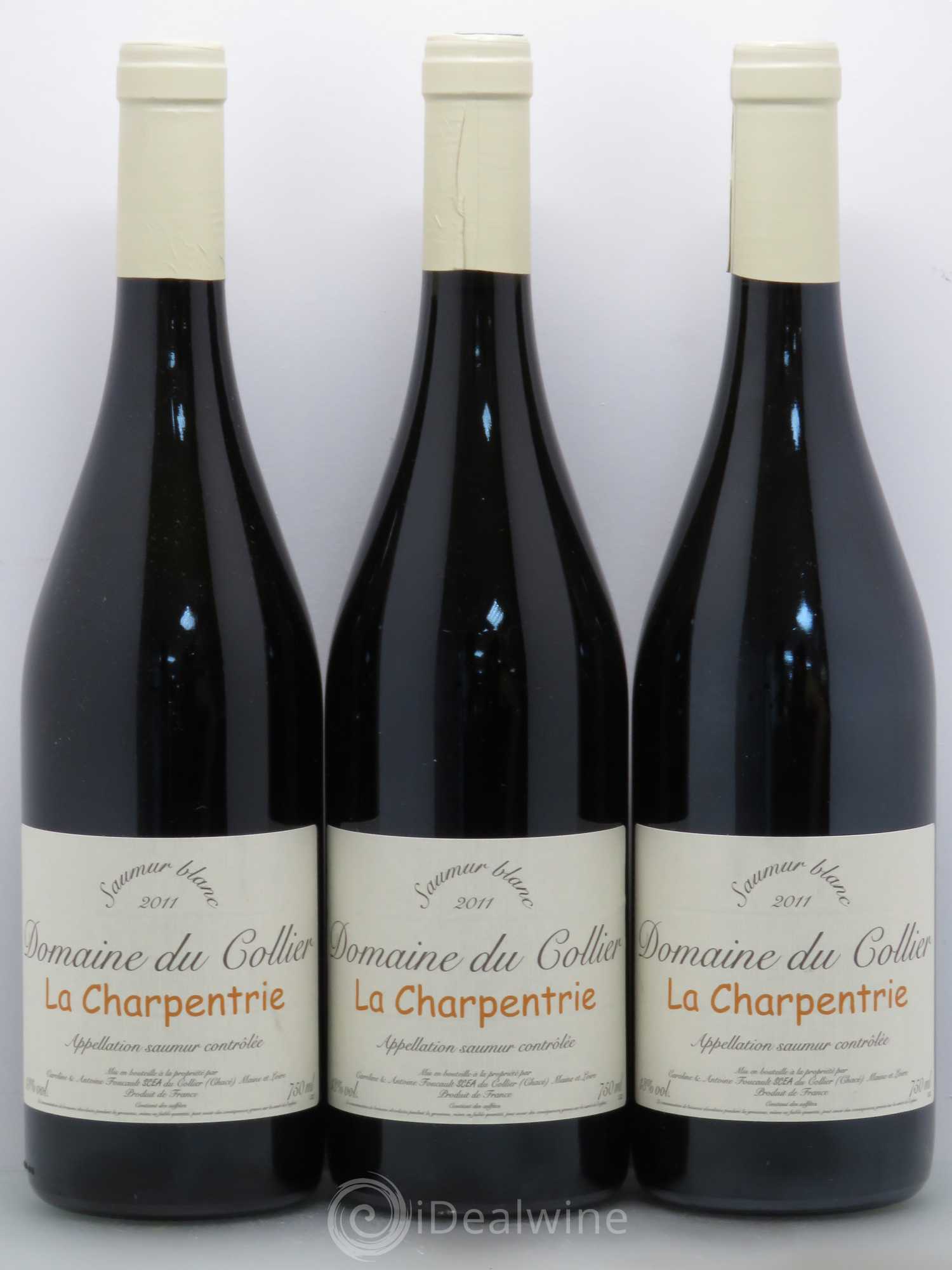 Saumur La Charpentrie Domaine du Collier 2011 - Lot de 3 bouteilles - 0