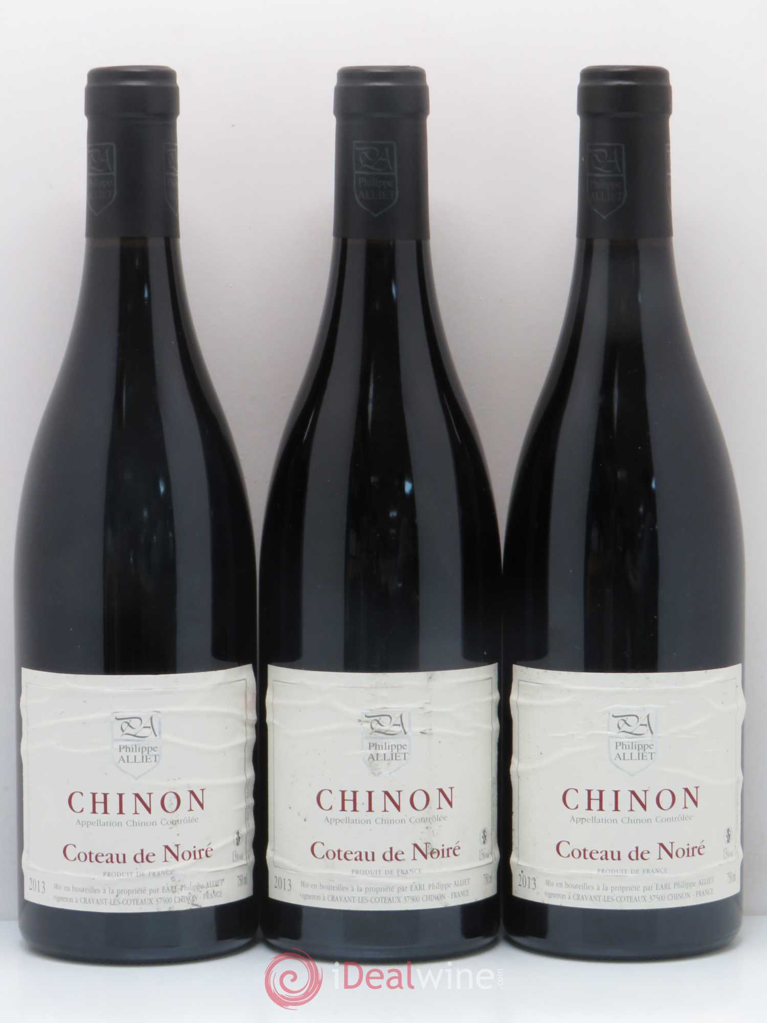 Chinon Coteau de Noiré Philippe Alliet 2013 - Lot de 3 bouteilles - 0