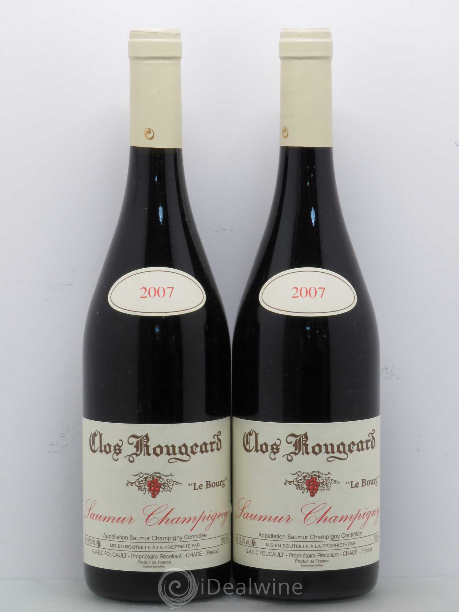 Saumur-Champigny Le Bourg Clos Rougeard 2007 - Lot de 2 bouteilles - 0