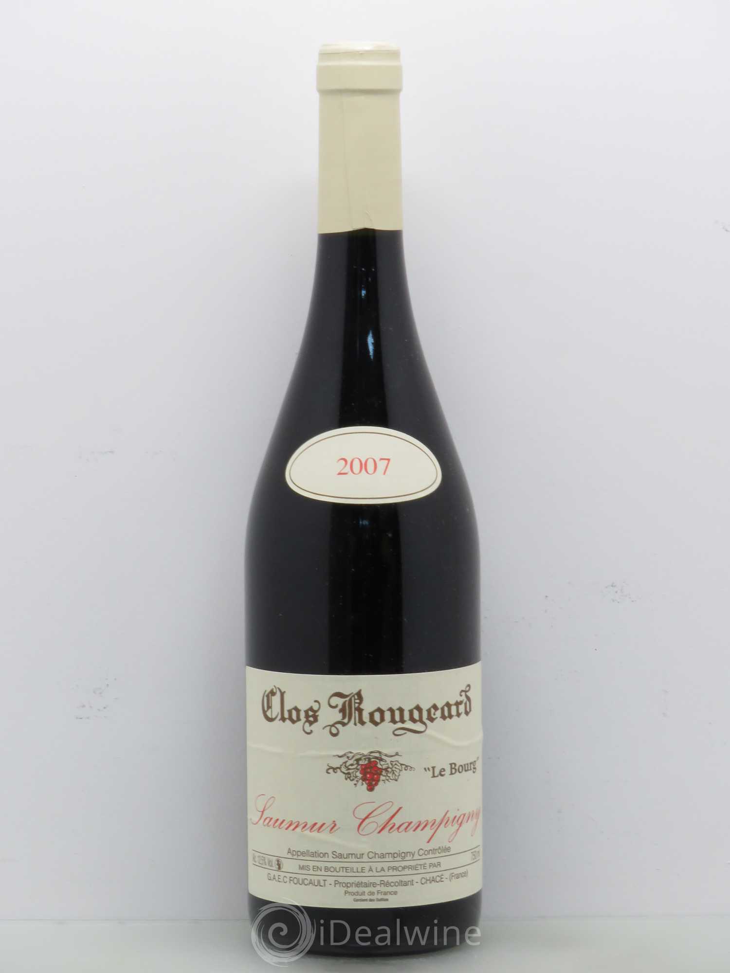 Saumur-Champigny Le Bourg Clos Rougeard 2007 - Lot de 1 bouteille - 0
