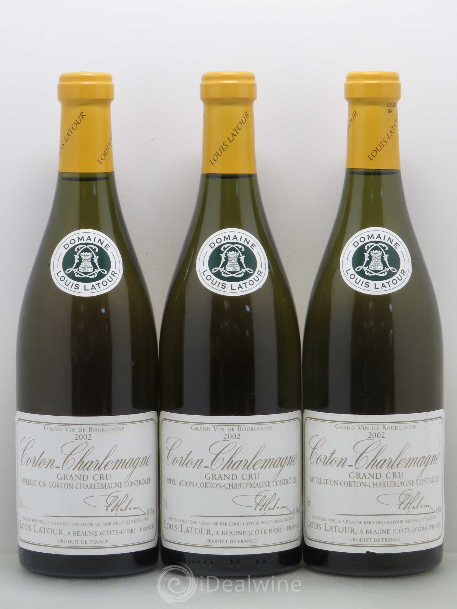 Corton-Charlemagne Grand Cru Louis Latour 2002 - Lot de 3 bouteilles - 0