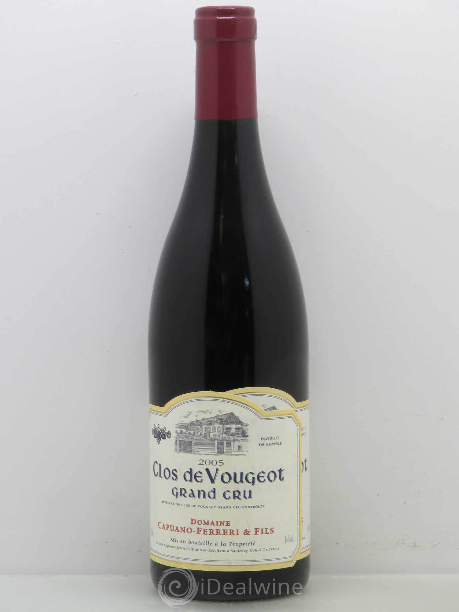 Clos de Vougeot Grand Cru Domaine Capuano Ferreri & Fils 2005 - Posten von 1 Flasche - 1