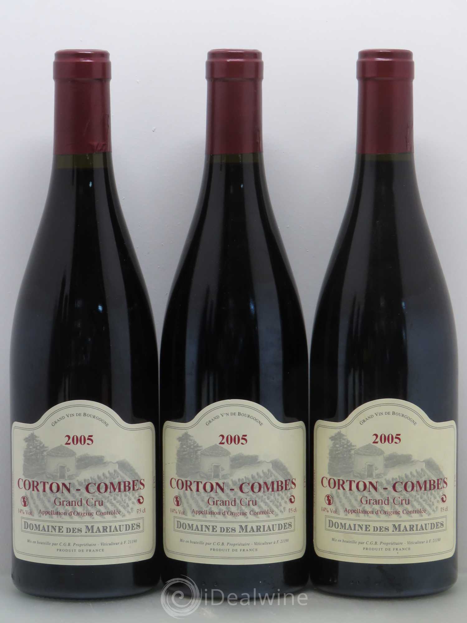Corton Grand Cru Combes Domaine Des Mariaudes 2005 - Posten von 6 Flaschen - 1