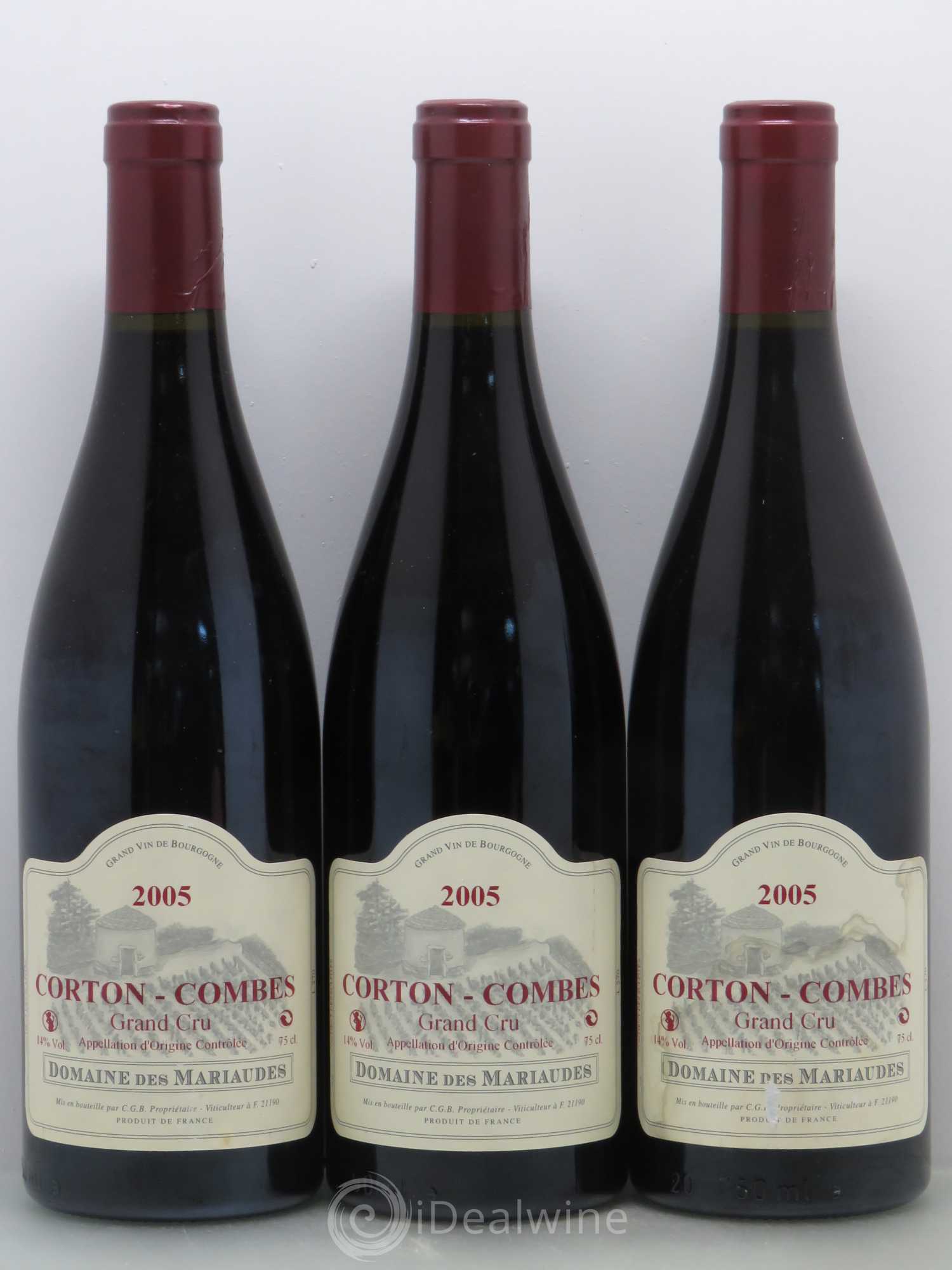 Corton Grand Cru Combes Domaine Des Mariaudes 2005 - Posten von 6 Flaschen - 2