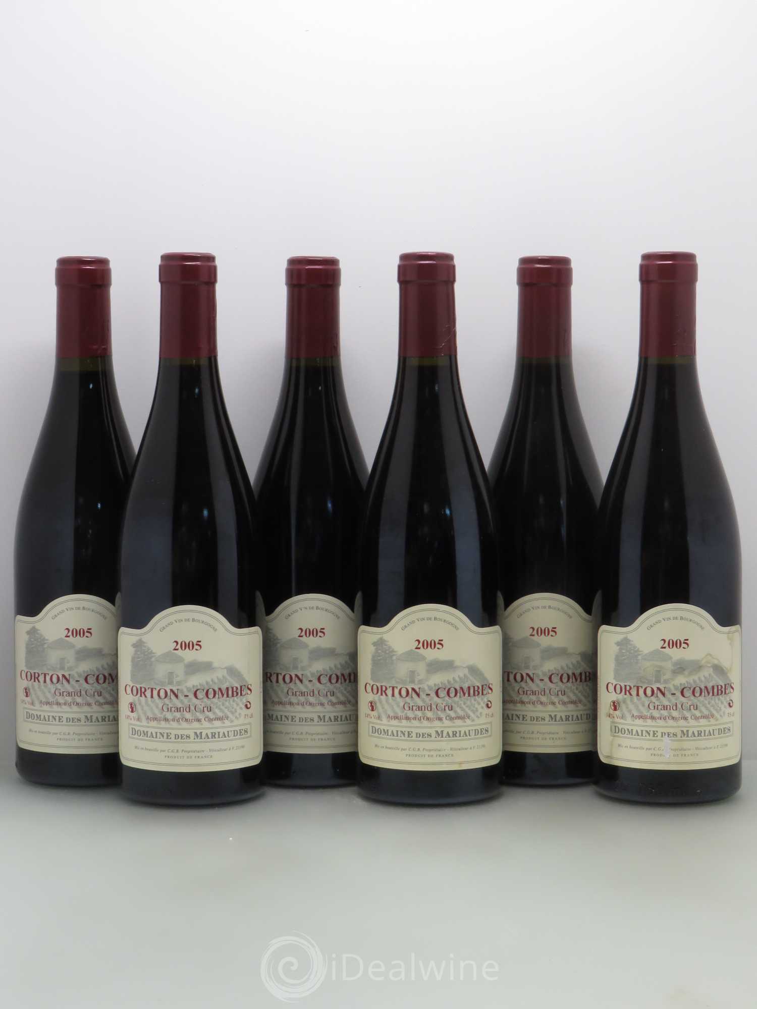 Corton Grand Cru Combes Domaine Des Mariaudes 2005 - Posten von 6 Flaschen - 0