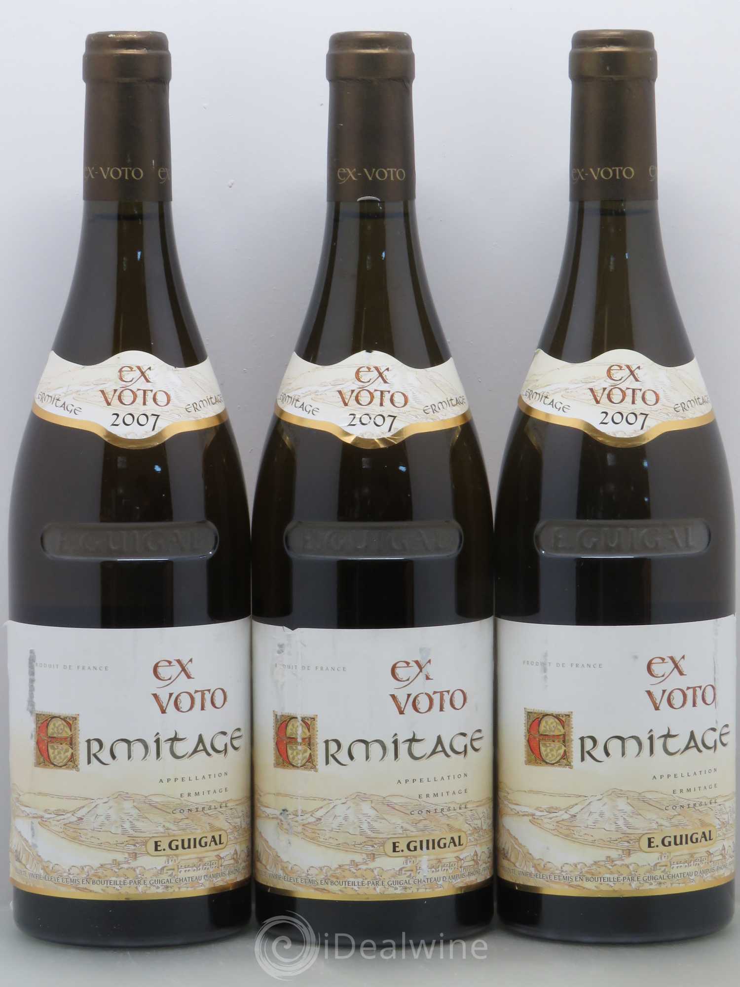 Ermitage Ex Voto Guigal 2007 - Lot de 3 bouteilles - 0