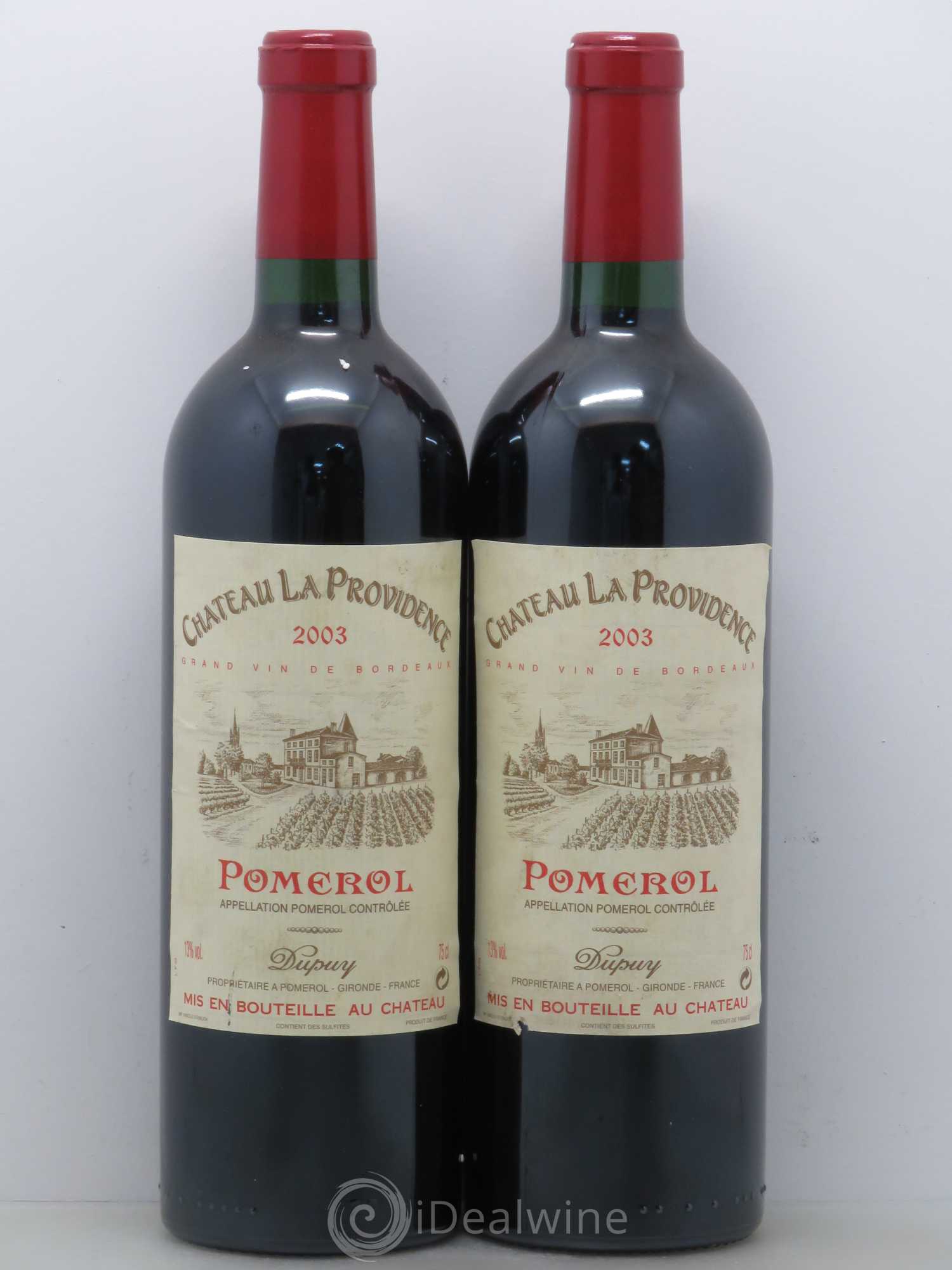 Château Providence (La Providence) 2003 - Lot de 2 bouteilles - 0