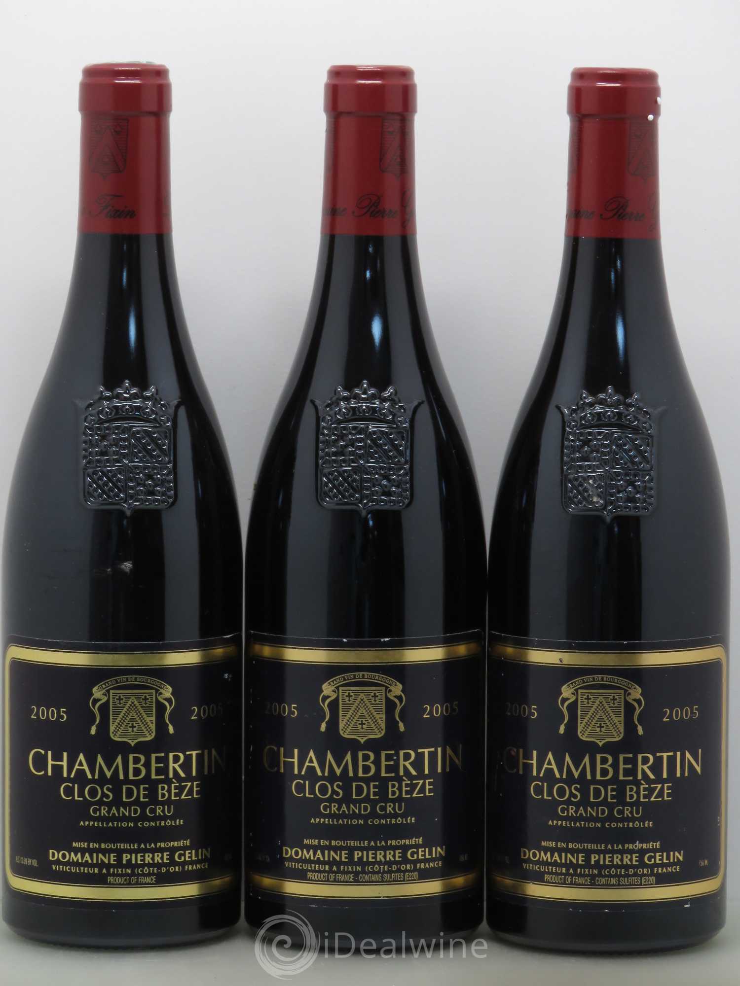 Chambertin Clos de Bèze Grand Cru Domaine Pierre Gelin 2005 - Posten von 3 Flaschen - 0