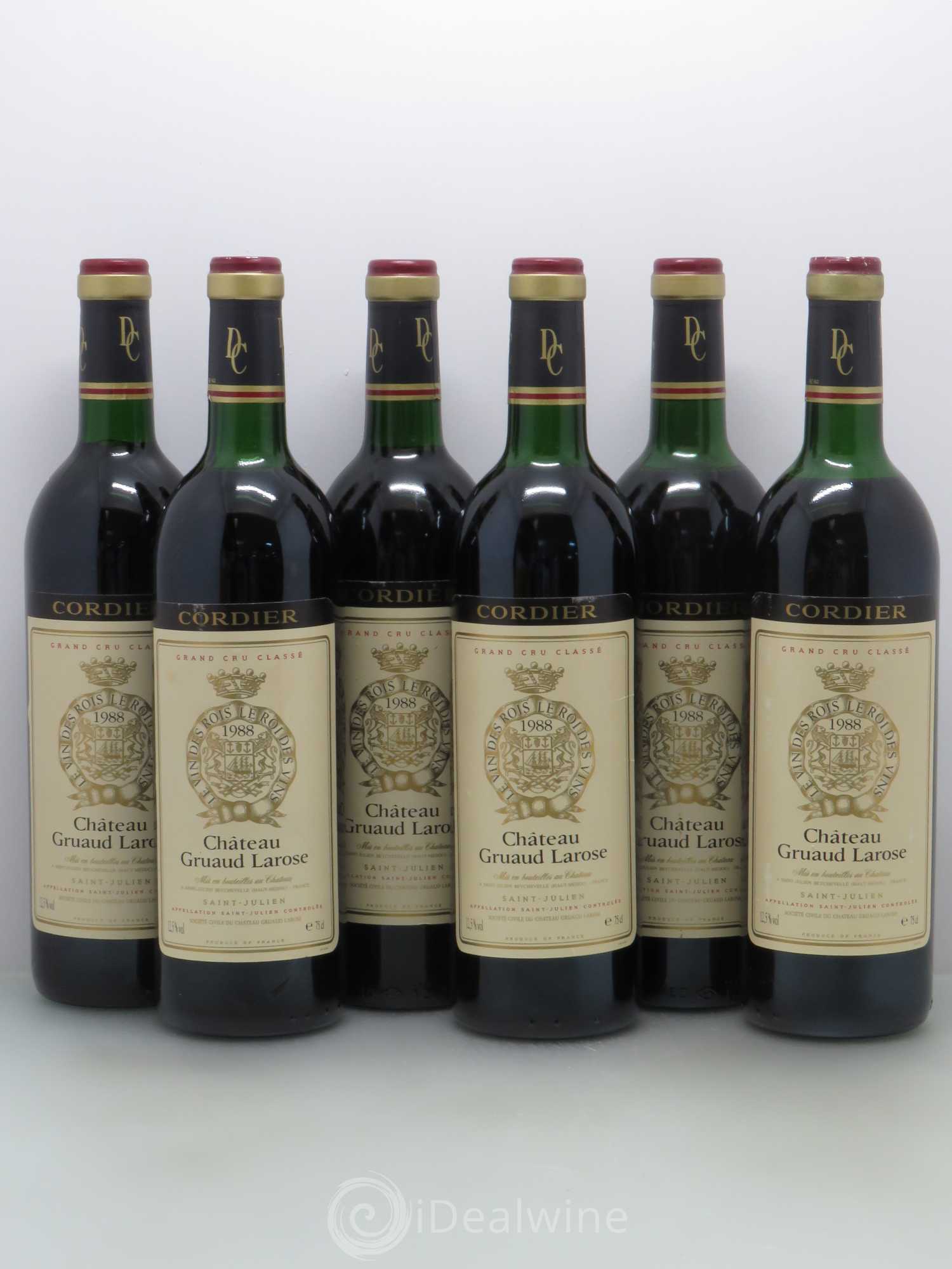 Château Gruaud Larose 2ème Grand Cru Classé 1988 - Lot de 6 bouteilles - 0