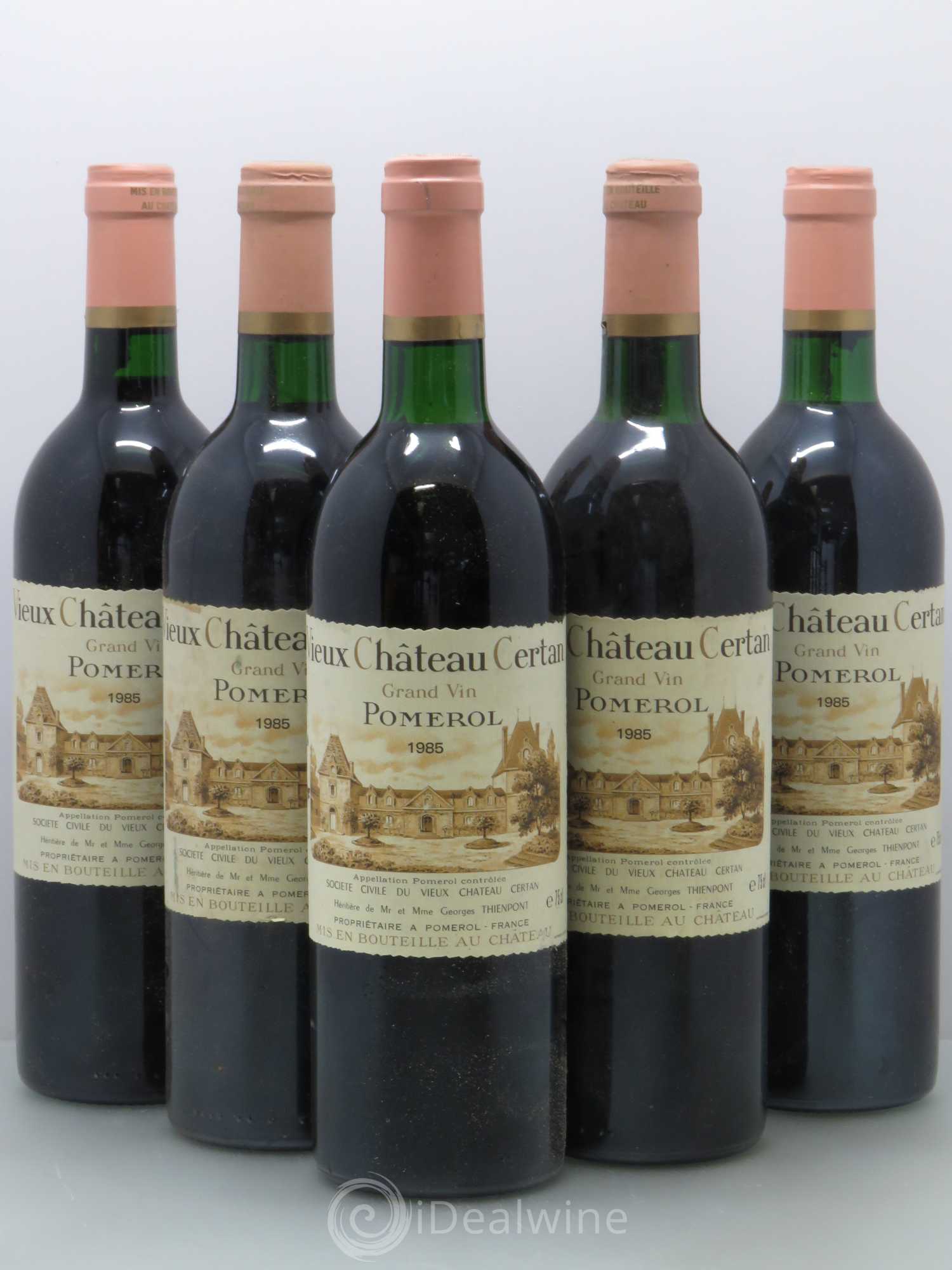 Vieux Château Certan 1985 - Lot de 5 bouteilles - 0