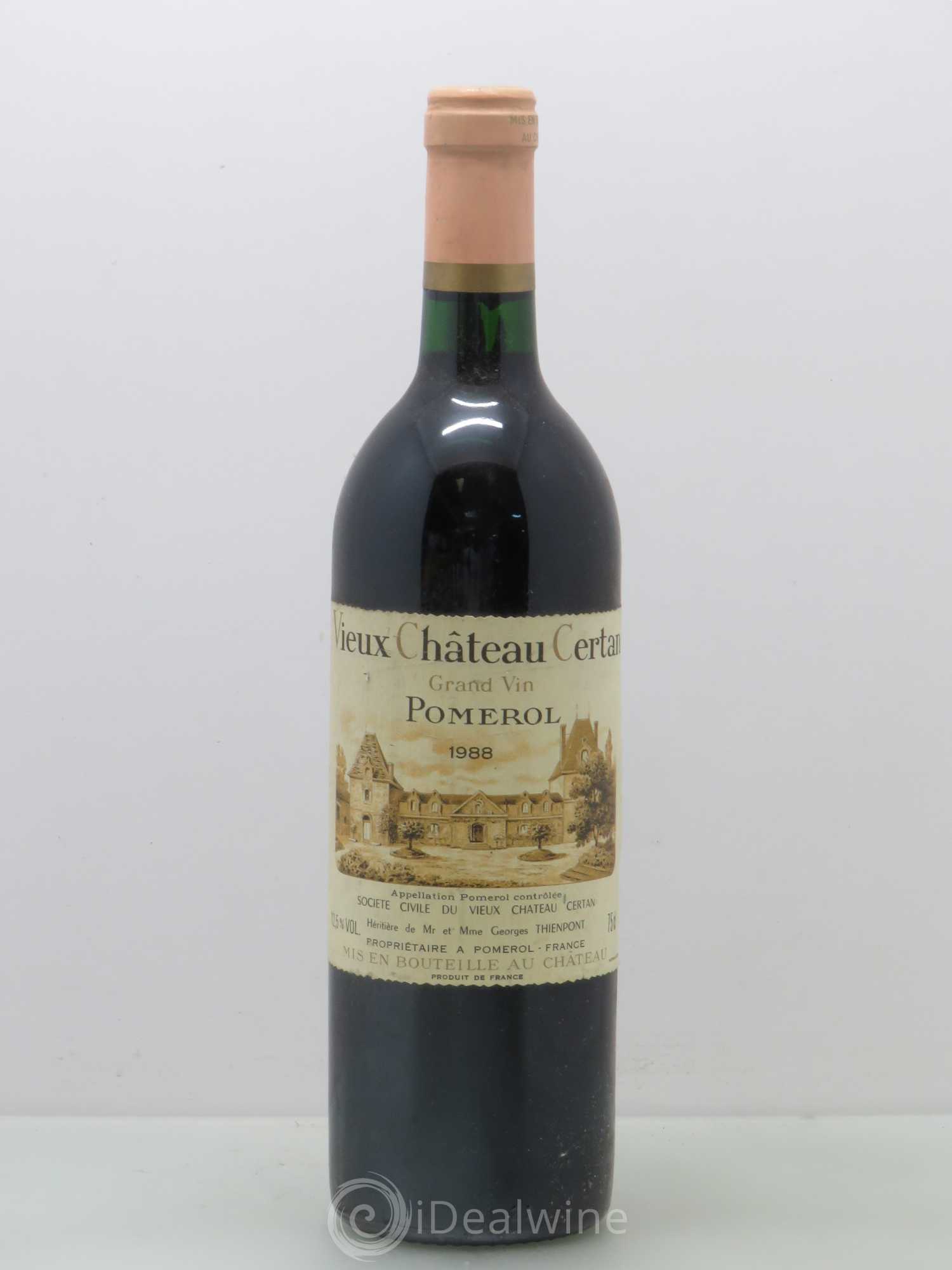 Vieux Château Certan 1988 - Lot de 1 bouteille - 0