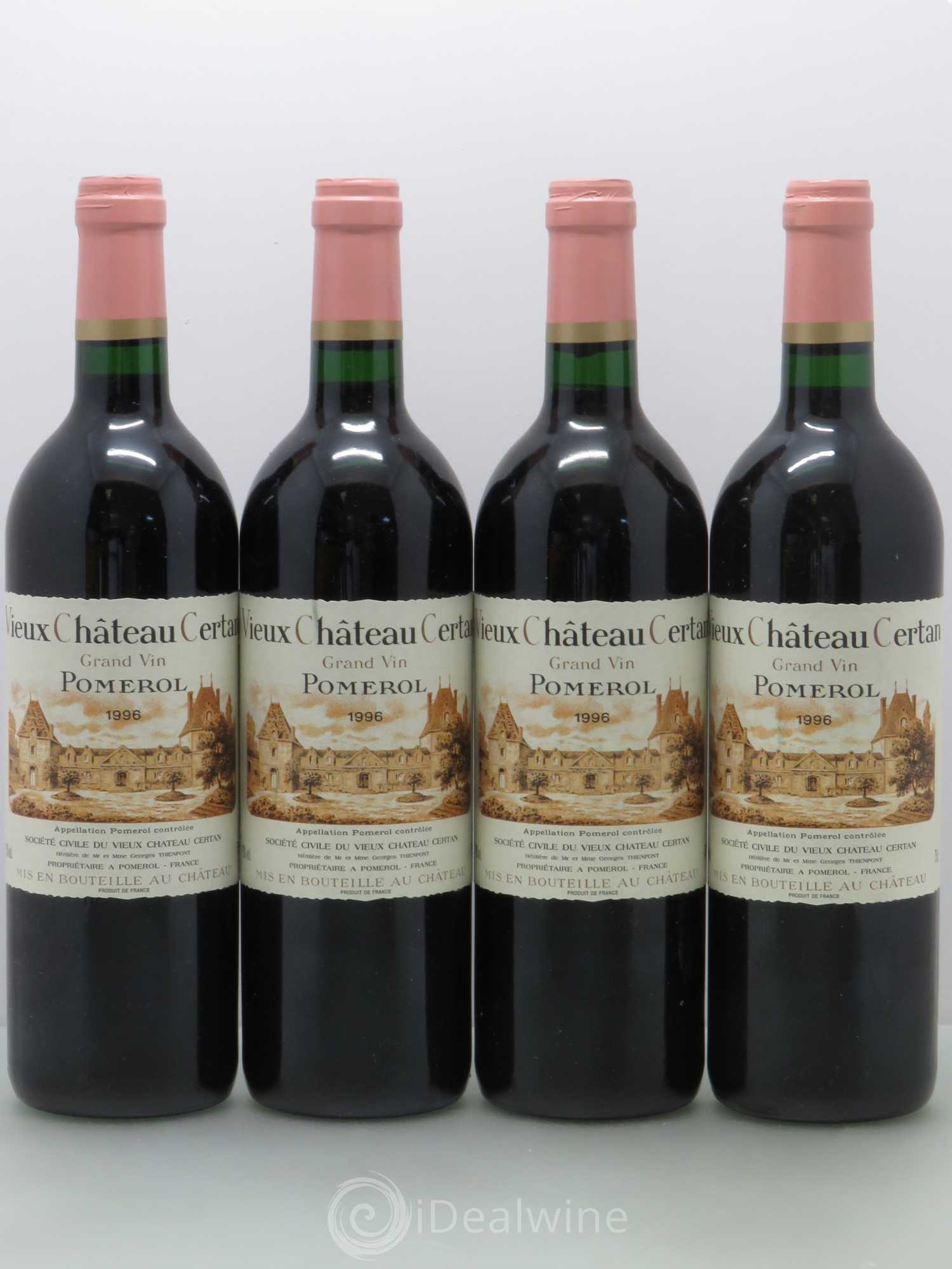 Vieux Château Certan 1996 - Lot de 4 bouteilles - 0