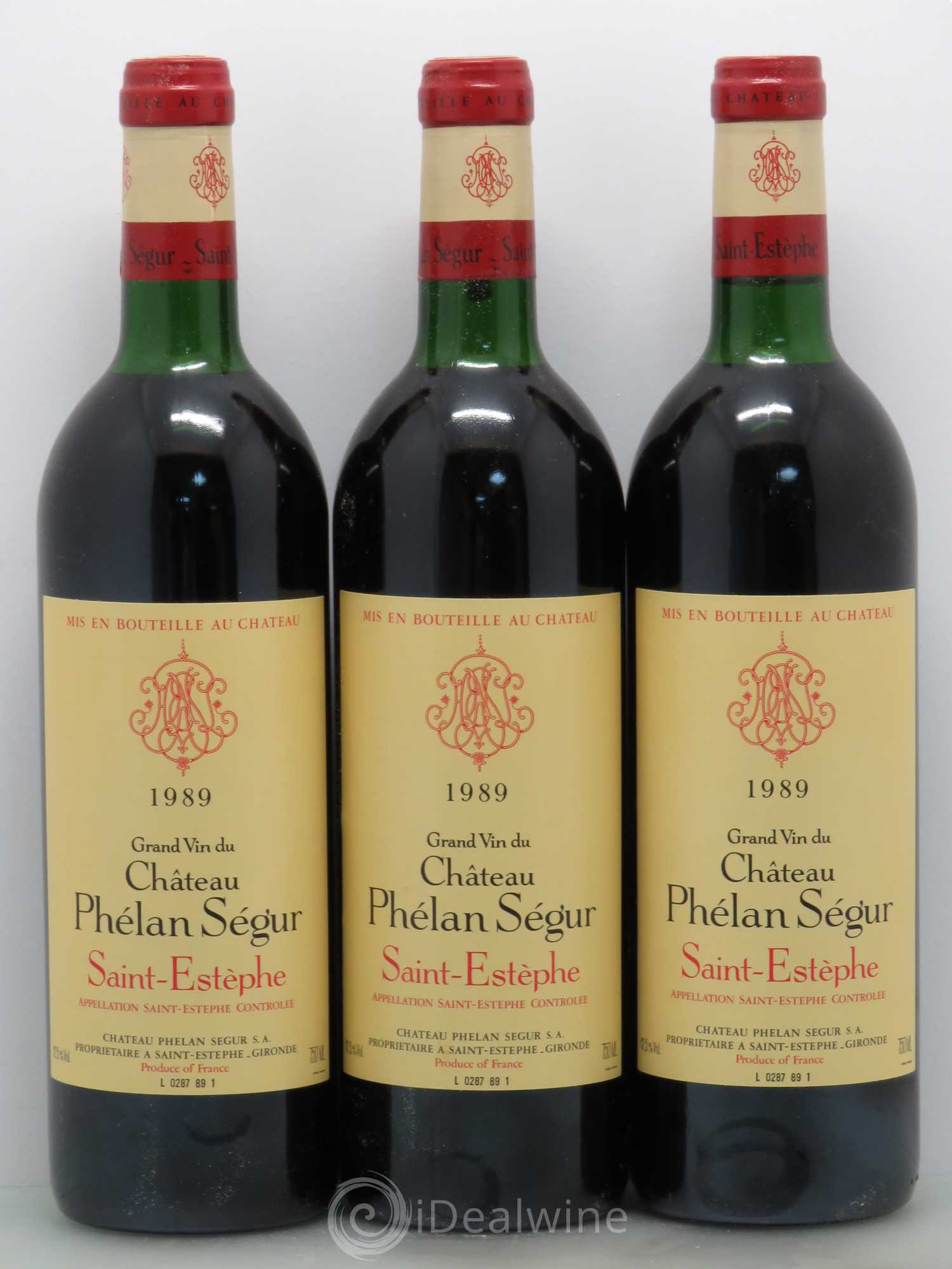 Château Phélan Ségur 1989 - Lot de 12 bouteilles - 1