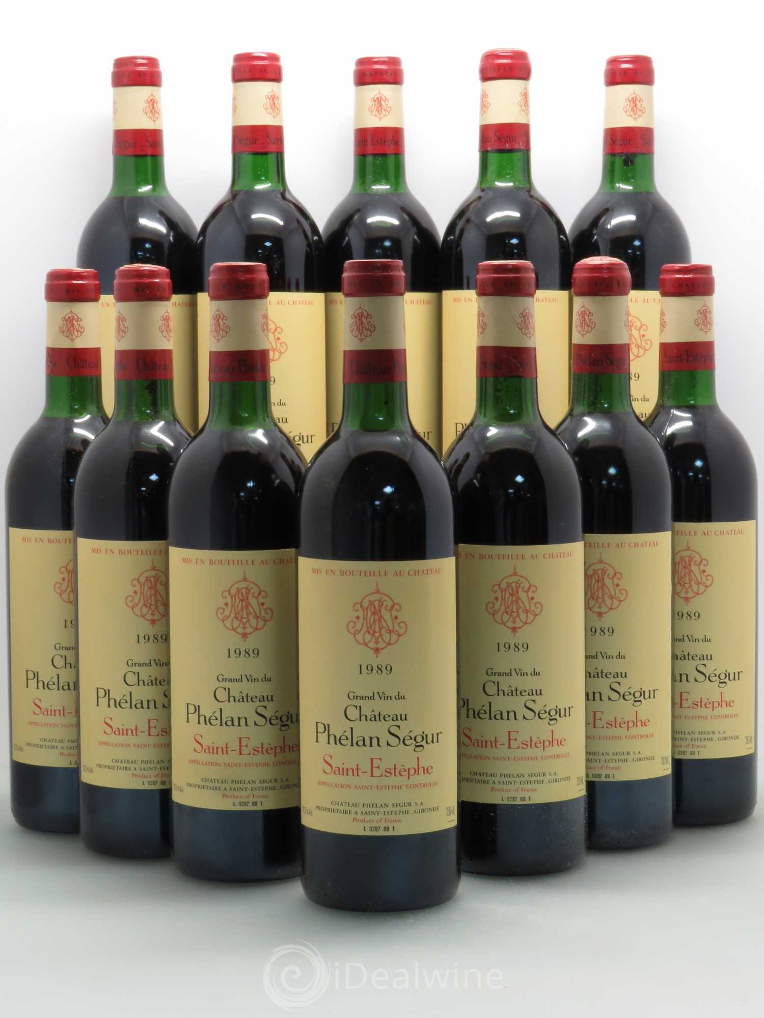 Château Phélan Ségur 1989 - Lot de 12 bouteilles - 0