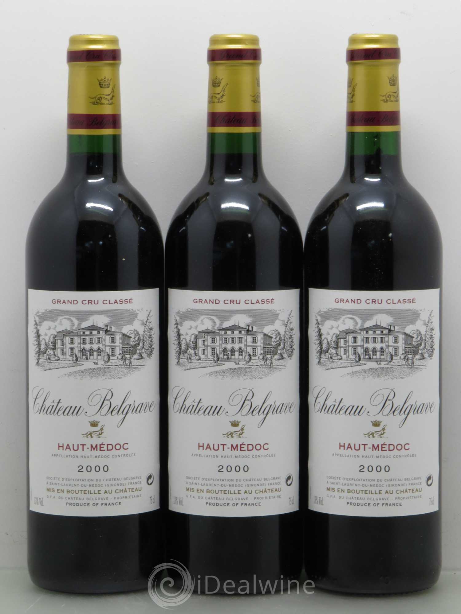 Château Belgrave 5ème Grand Cru Classé 2000 - Lot de 12 bouteilles - 3