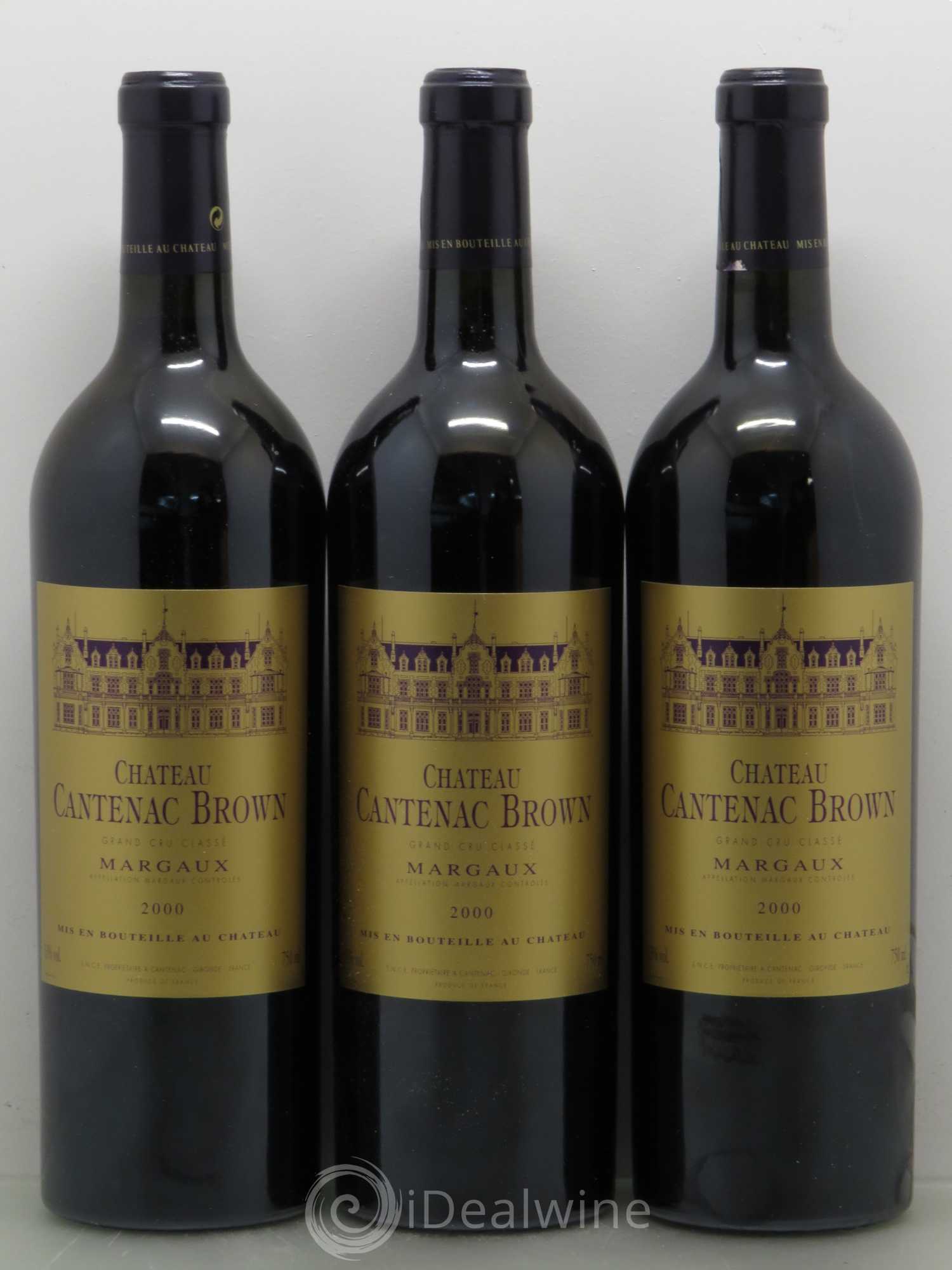 Château Cantenac Brown 3ème Grand Cru Classé 2000 - Lot de 12 bouteilles - 1