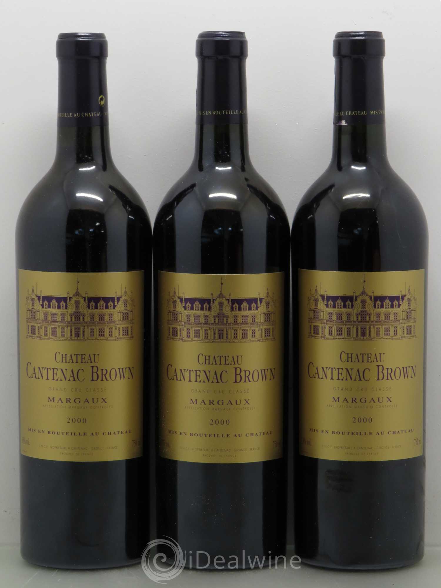 Château Cantenac Brown 3ème Grand Cru Classé 2000 - Lot de 12 bouteilles - 2