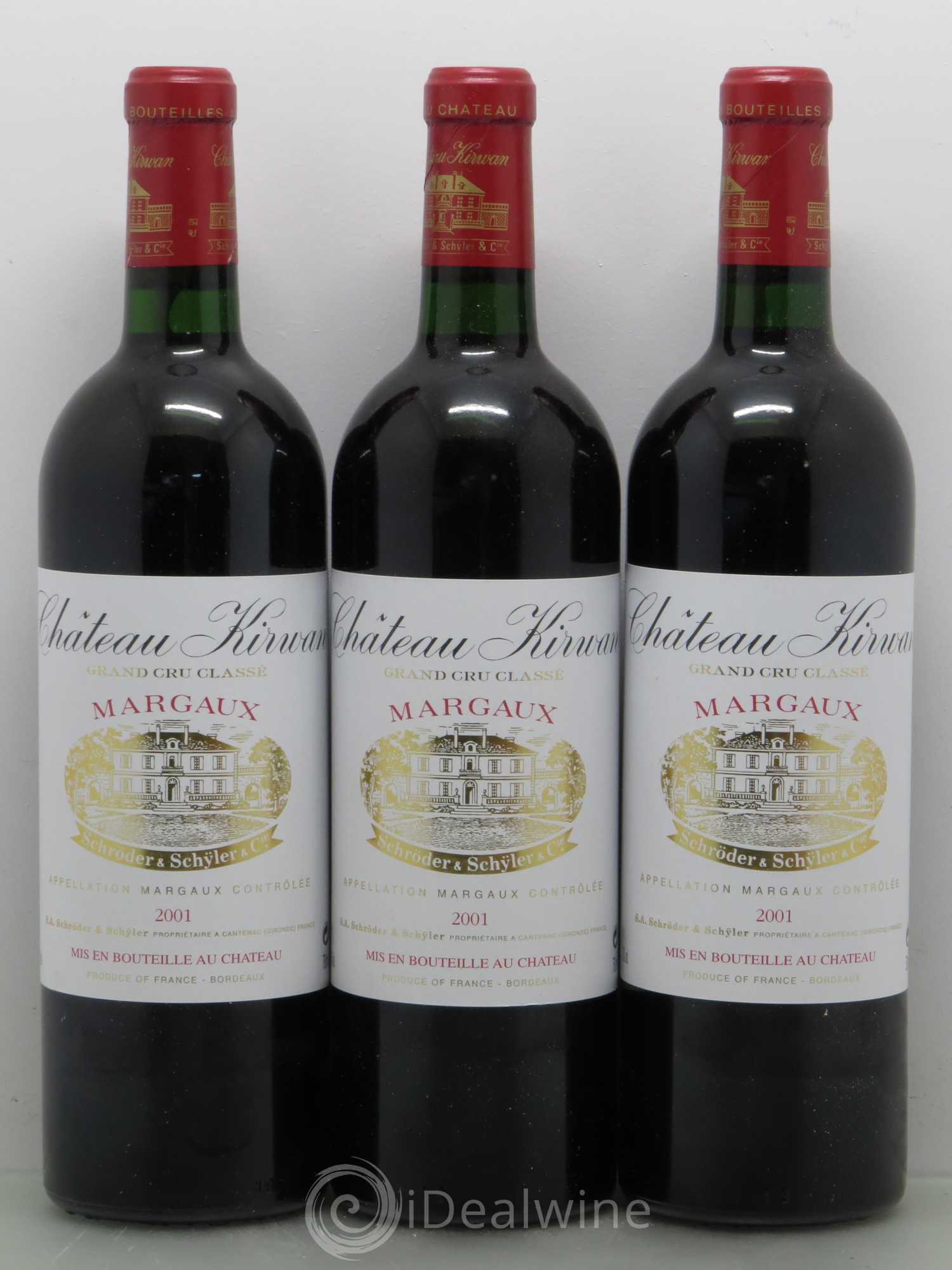 Château Kirwan 3ème Grand Cru Classé 2001 - Lot de 12 bouteilles - 1