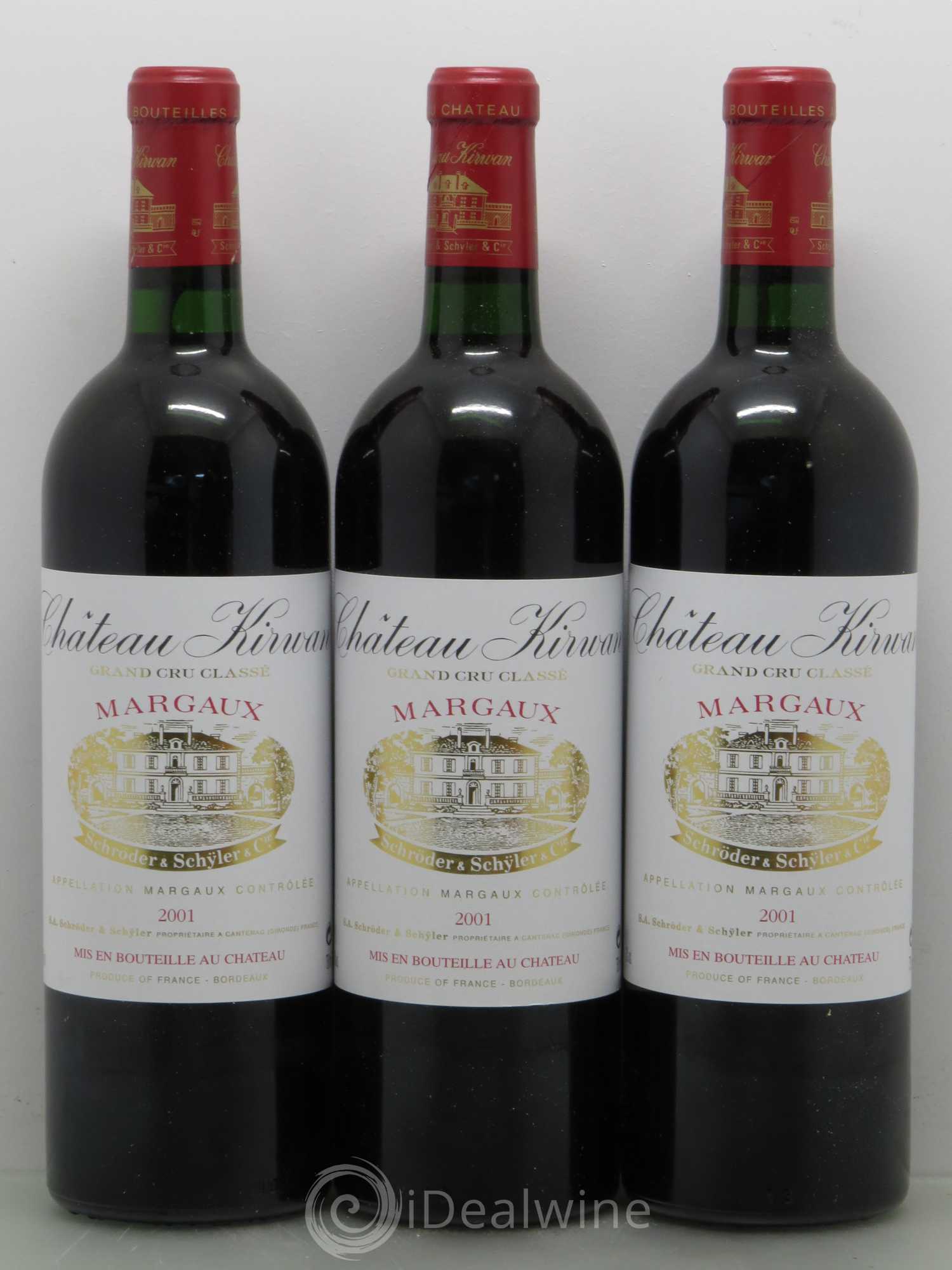 Château Kirwan 3ème Grand Cru Classé 2001 - Lot de 12 bouteilles - 3